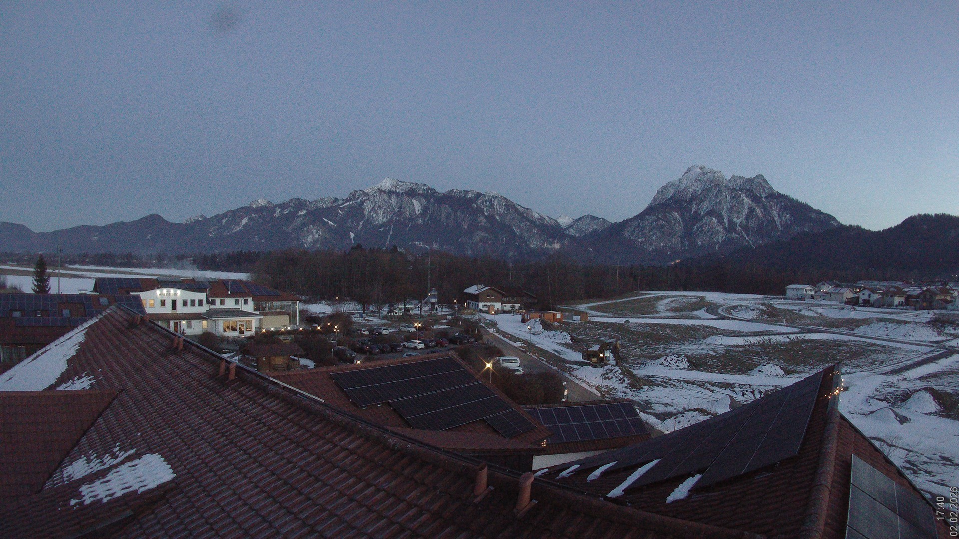 Archiv Foto Webcam Füssen: Ausblick vom Hotel Sommer