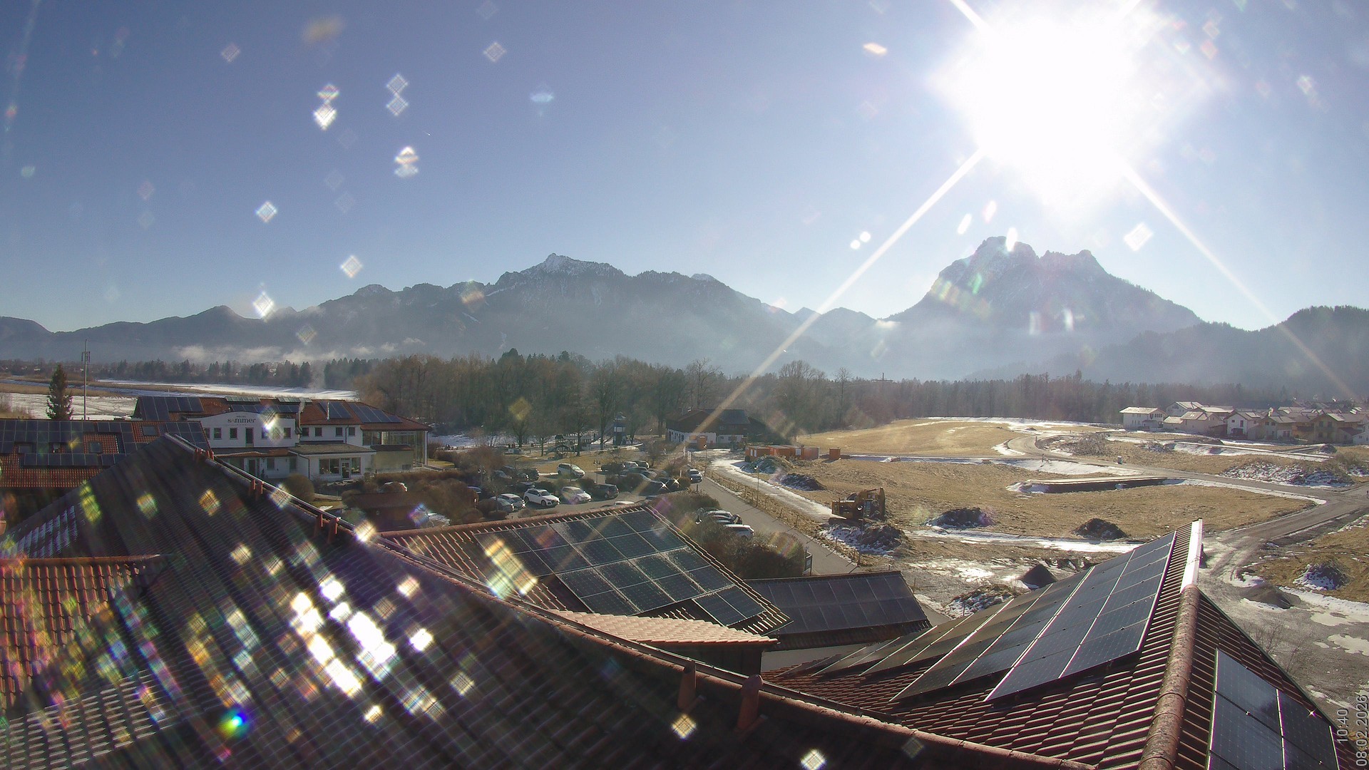 Archived image Webcam View from the Hotel Sommer (Allgäu)