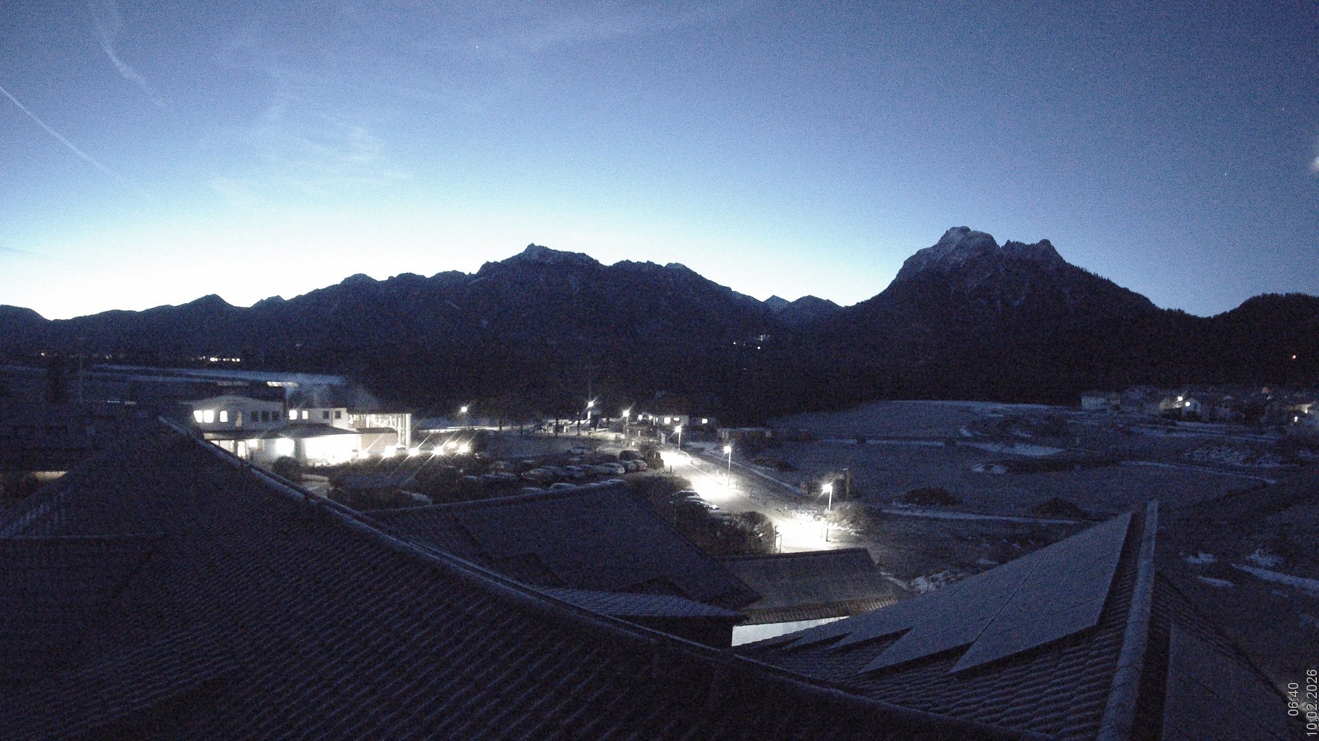 Archiv Foto Webcam Füssen: Ausblick vom Hotel Sommer