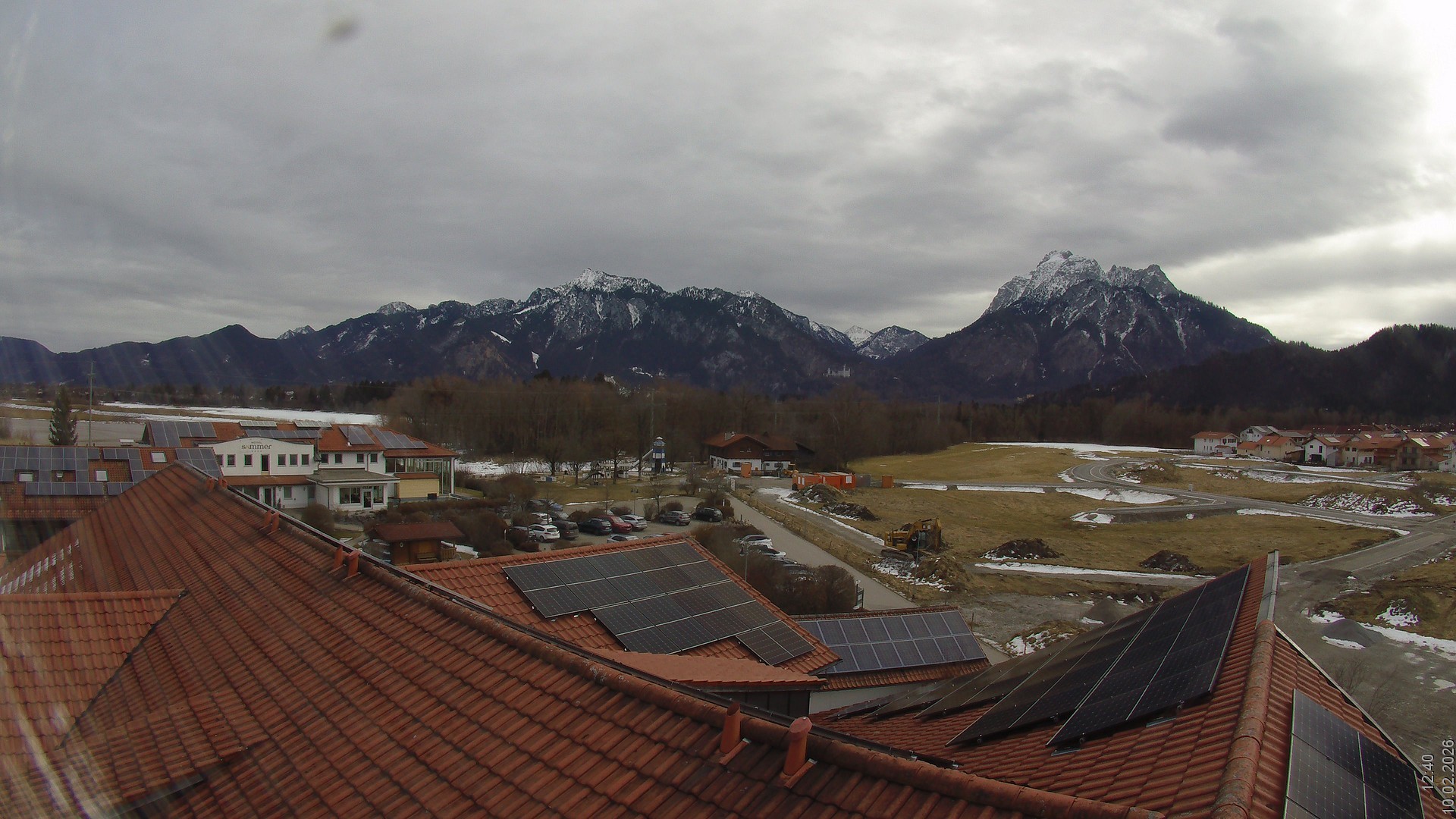 Archiv Foto Webcam Füssen: Ausblick vom Hotel Sommer