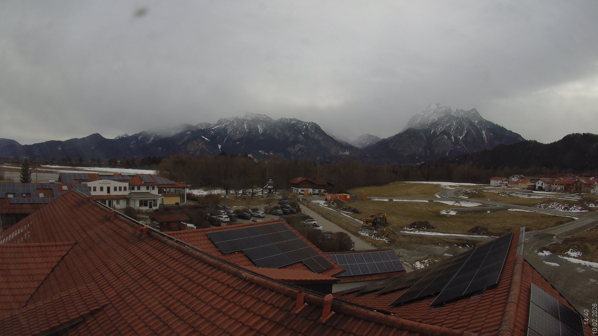 Archiv Foto Webcam Füssen: Ausblick vom Hotel Sommer