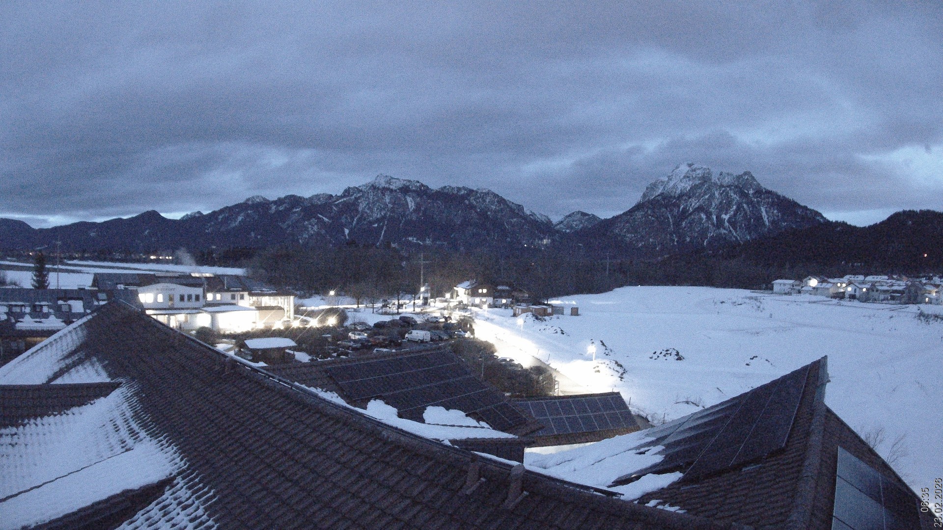 Archiv Foto Webcam Füssen: Ausblick vom Hotel Sommer