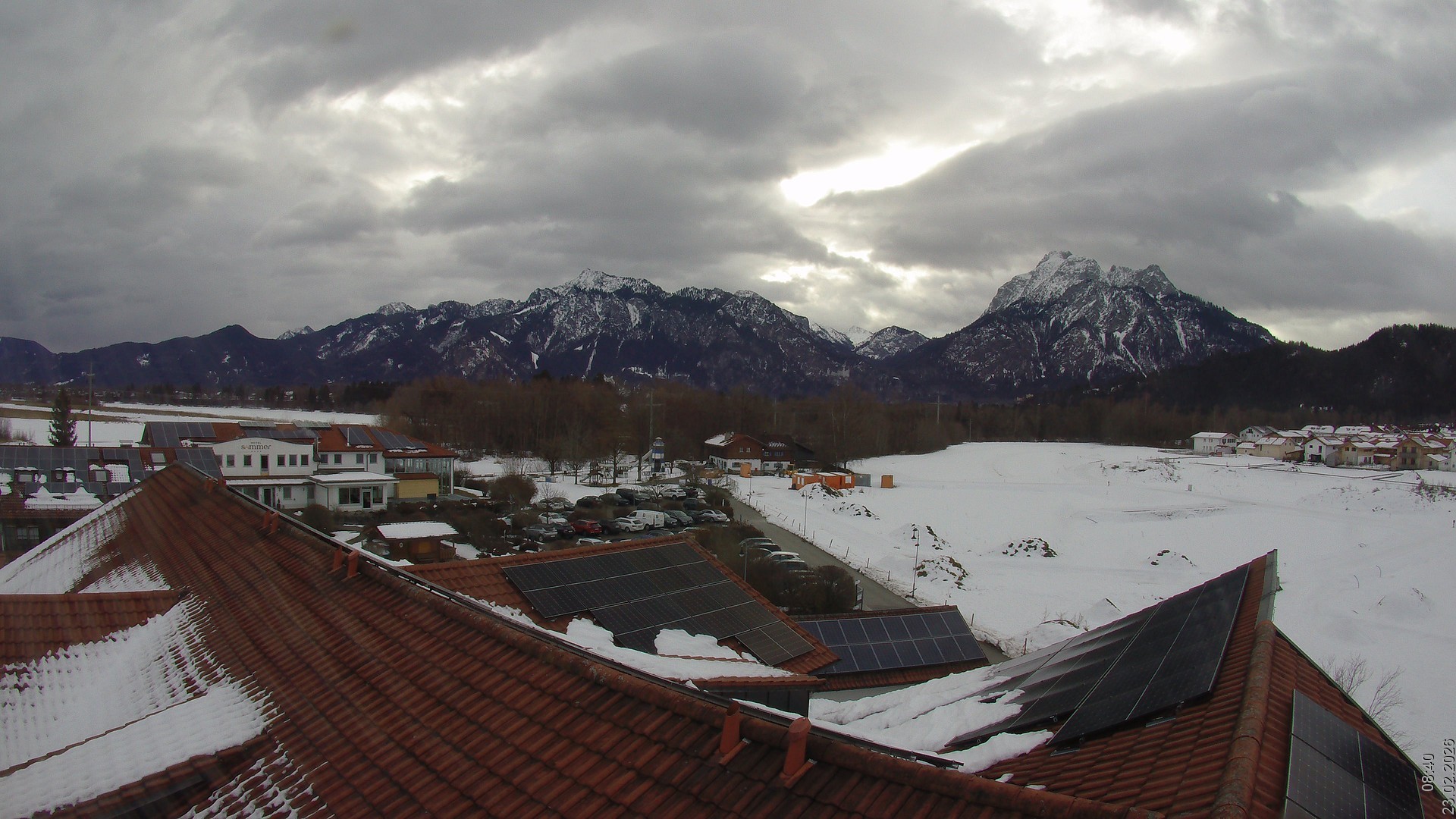 Archiv Foto Webcam Füssen: Ausblick vom Hotel Sommer