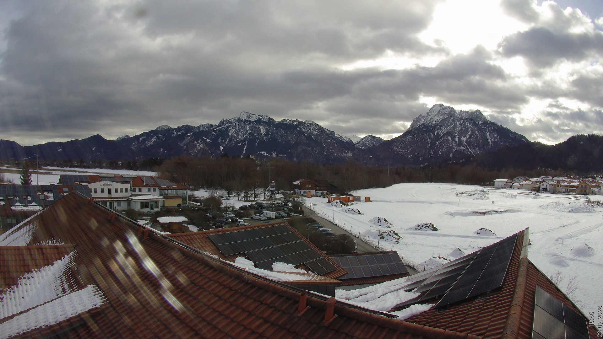 Archiv Foto Webcam Füssen: Ausblick vom Hotel Sommer