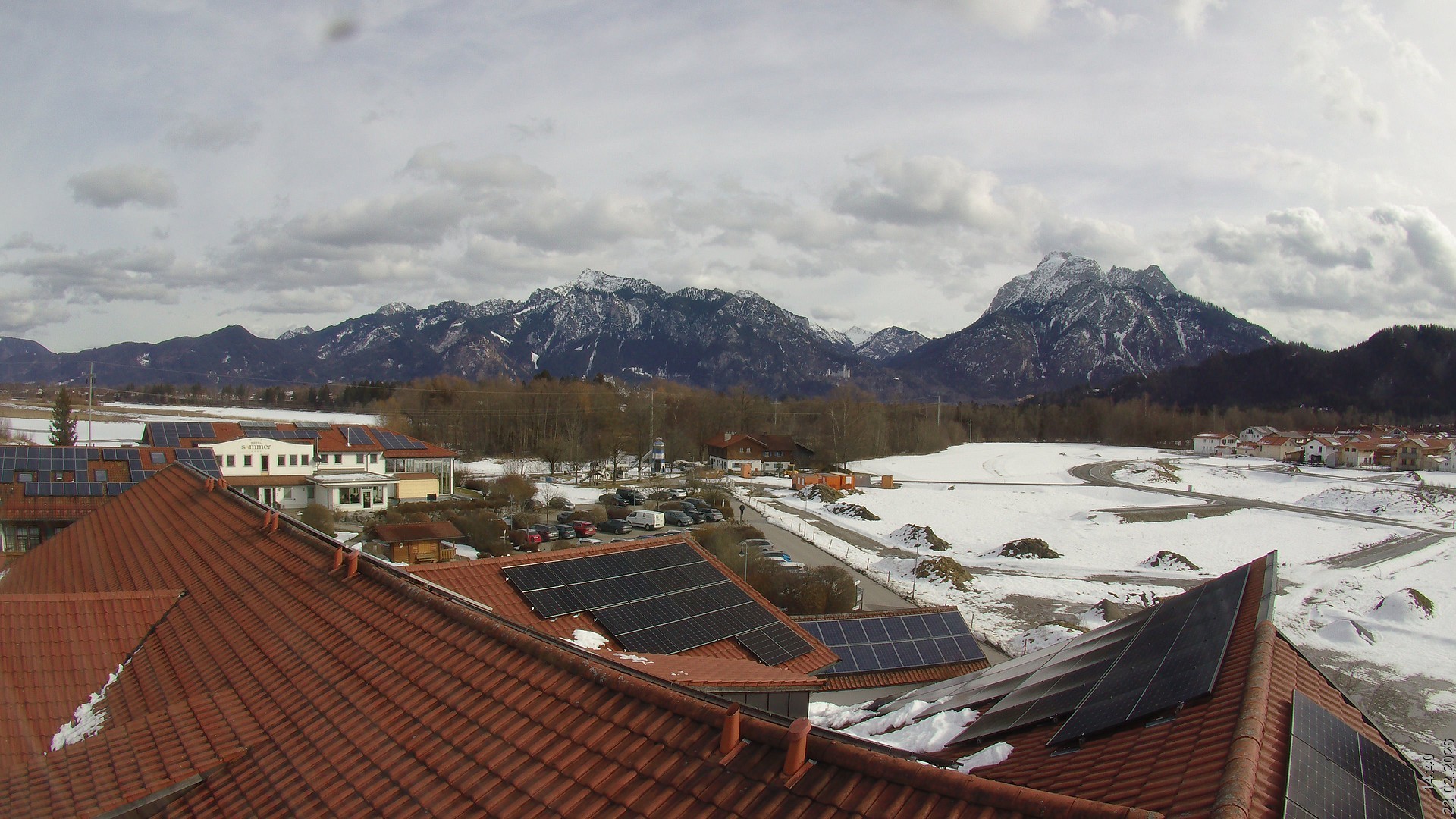 Archiv Foto Webcam Füssen: Ausblick vom Hotel Sommer
