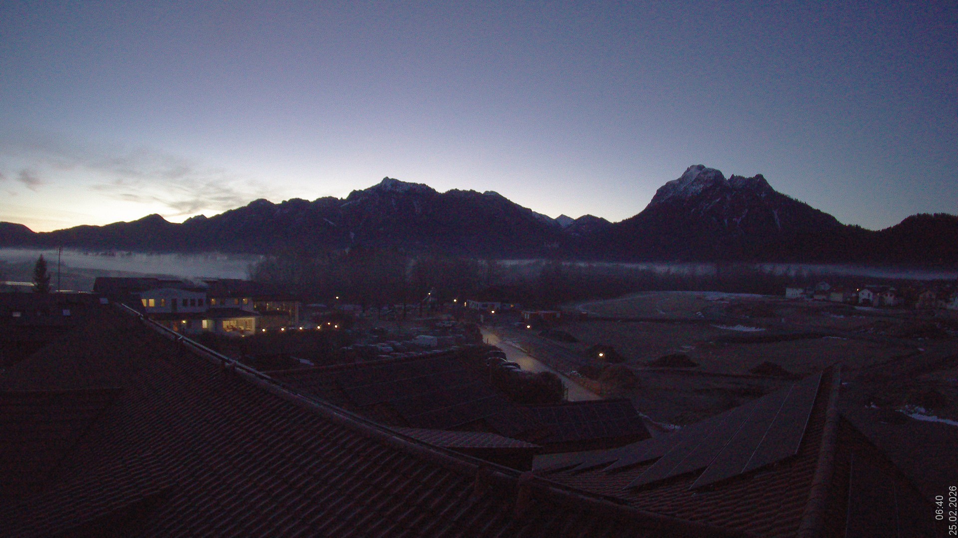 Archiv Foto Webcam Füssen: Ausblick vom Hotel Sommer