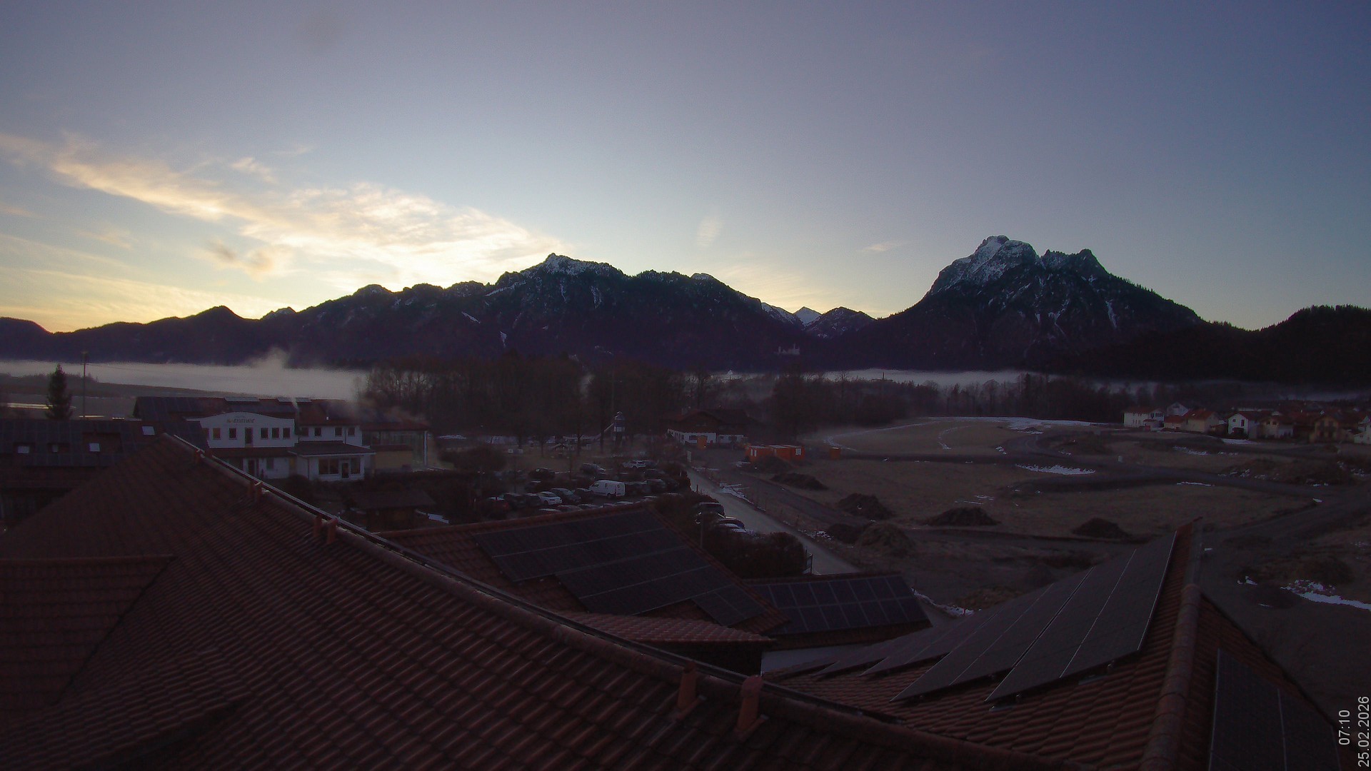 Archiv Foto Webcam Füssen: Ausblick vom Hotel Sommer