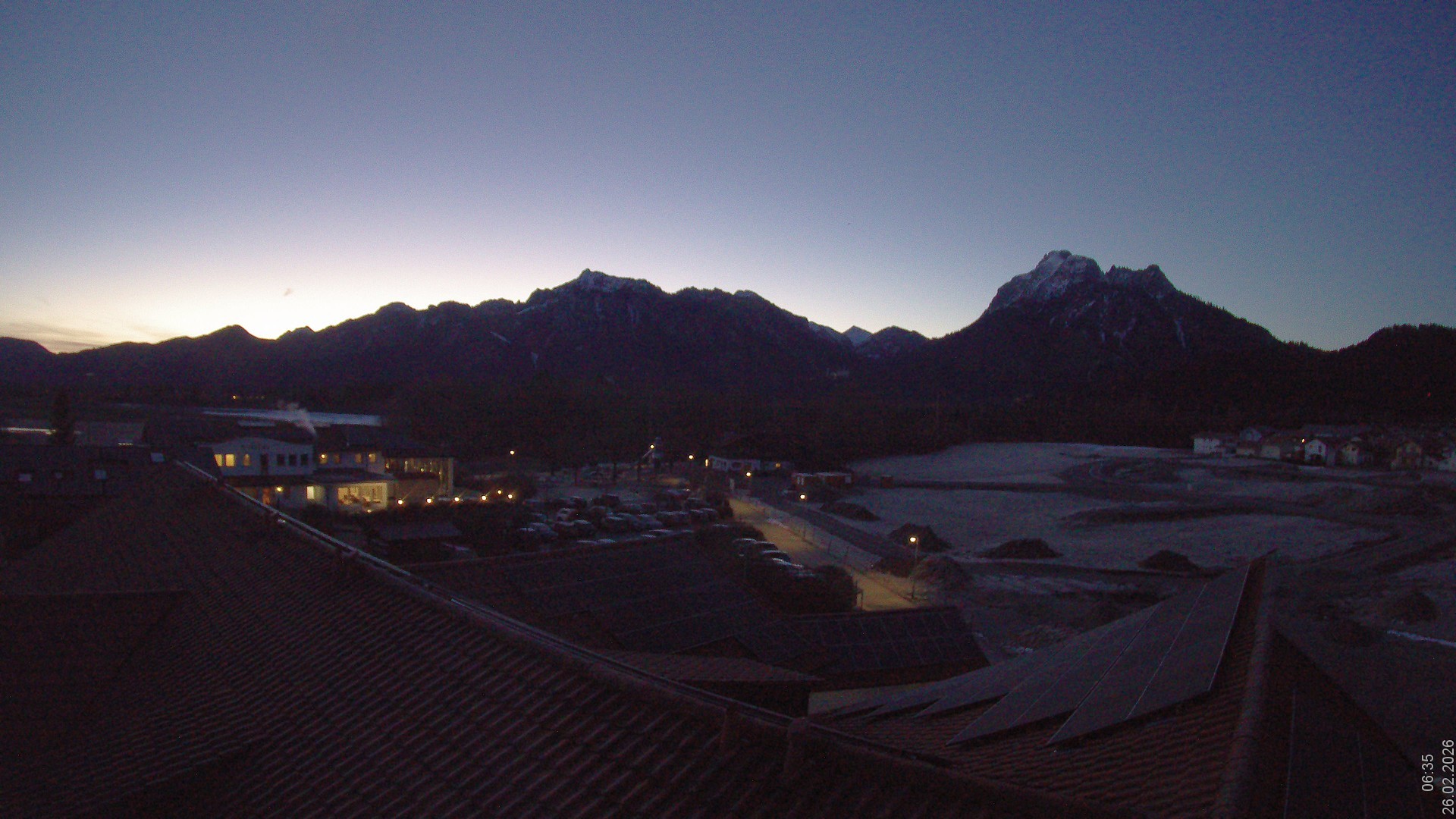 Archiv Foto Webcam Füssen: Ausblick vom Hotel Sommer