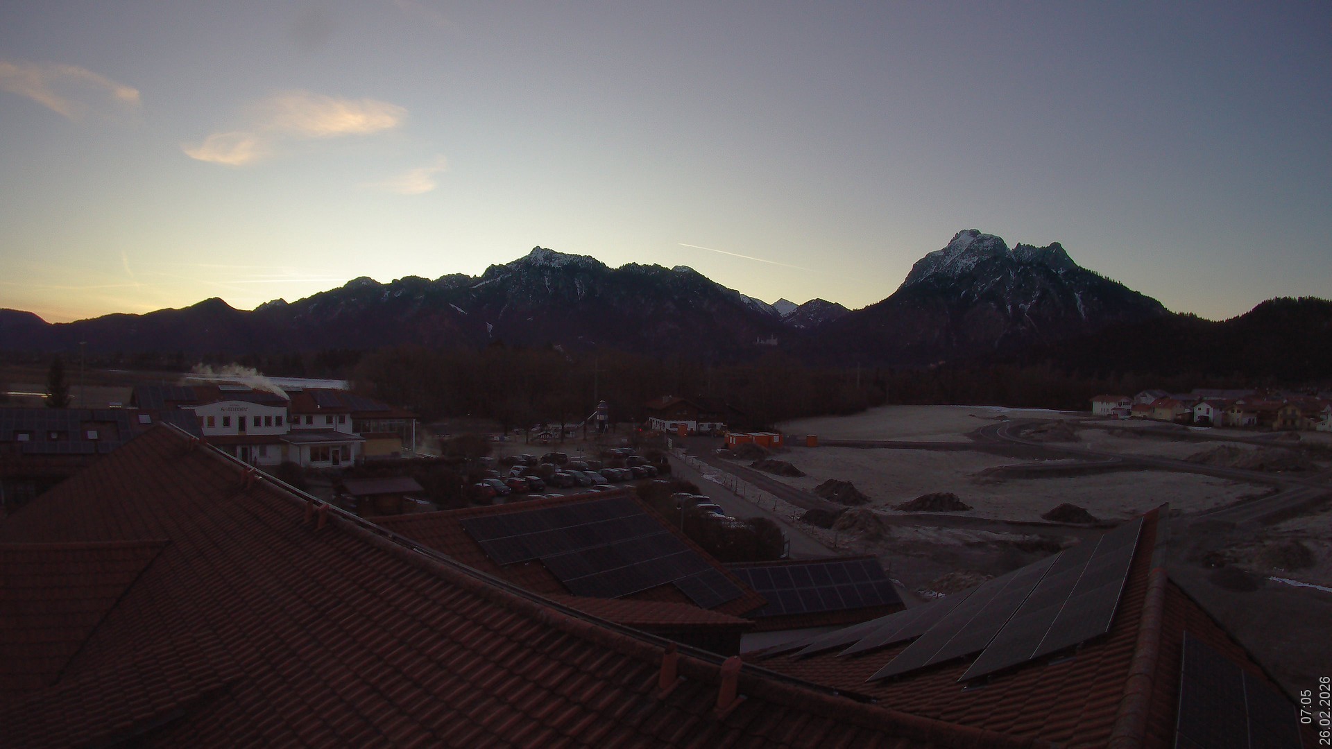Archiv Foto Webcam Füssen: Ausblick vom Hotel Sommer