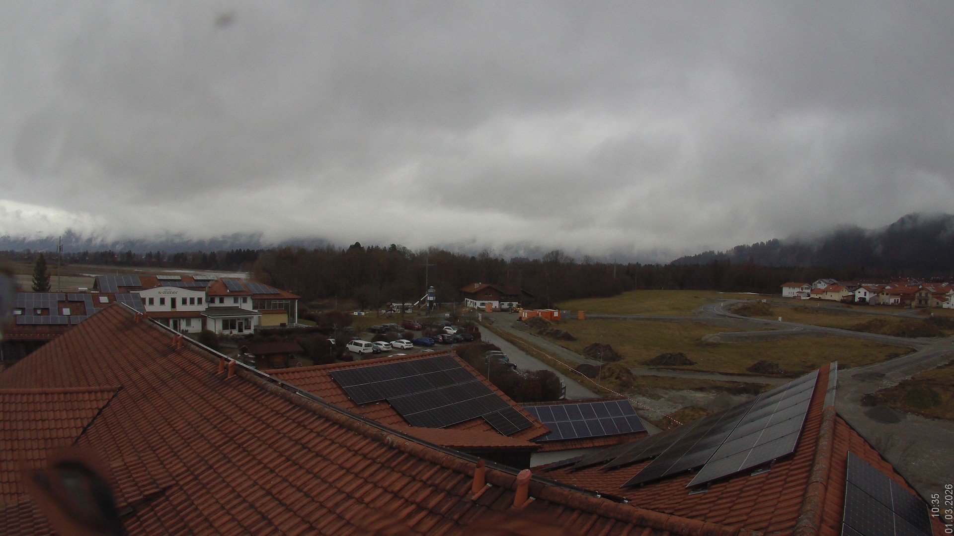 Archiv Foto Webcam Füssen: Ausblick vom Hotel Sommer