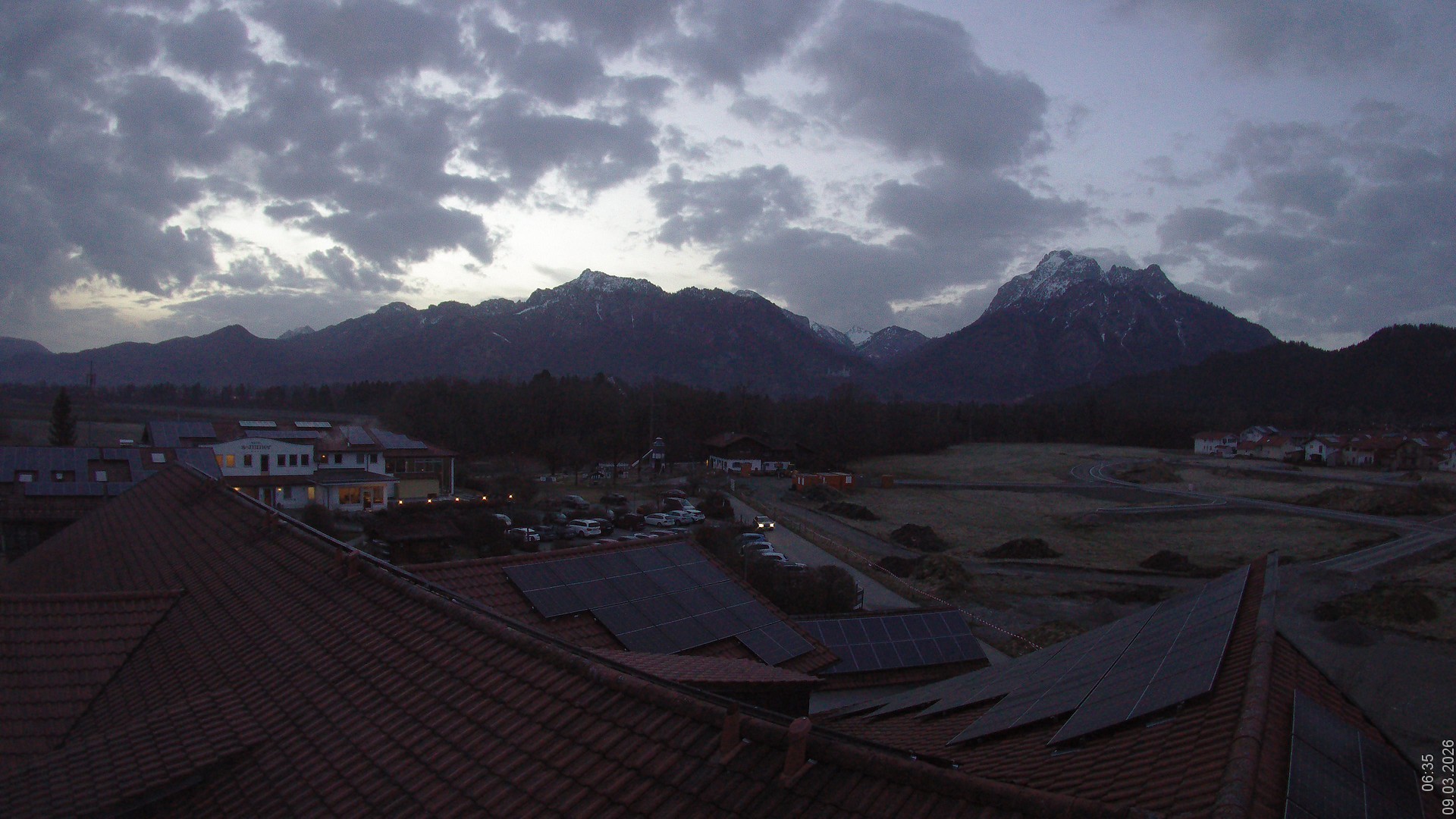 Archiv Foto Webcam Füssen: Ausblick vom Hotel Sommer
