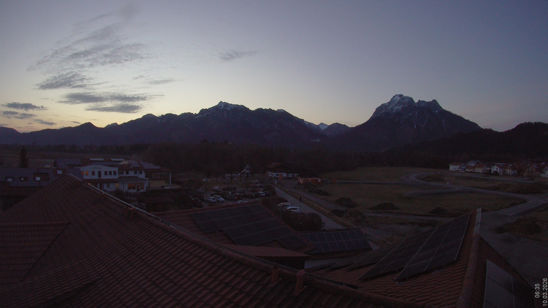 Archived image Webcam View from the Hotel Sommer (Allgäu)