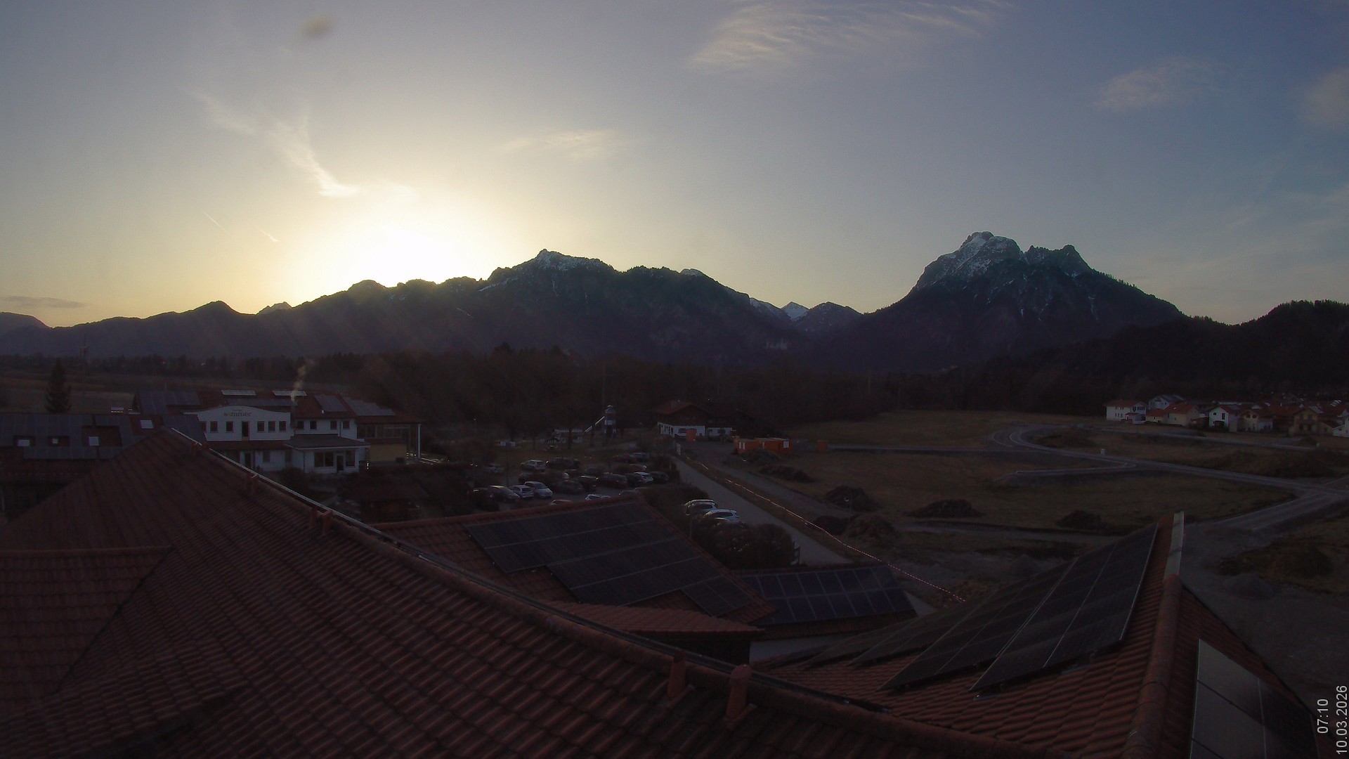 Archived image Webcam View from the Hotel Sommer (Allgäu)