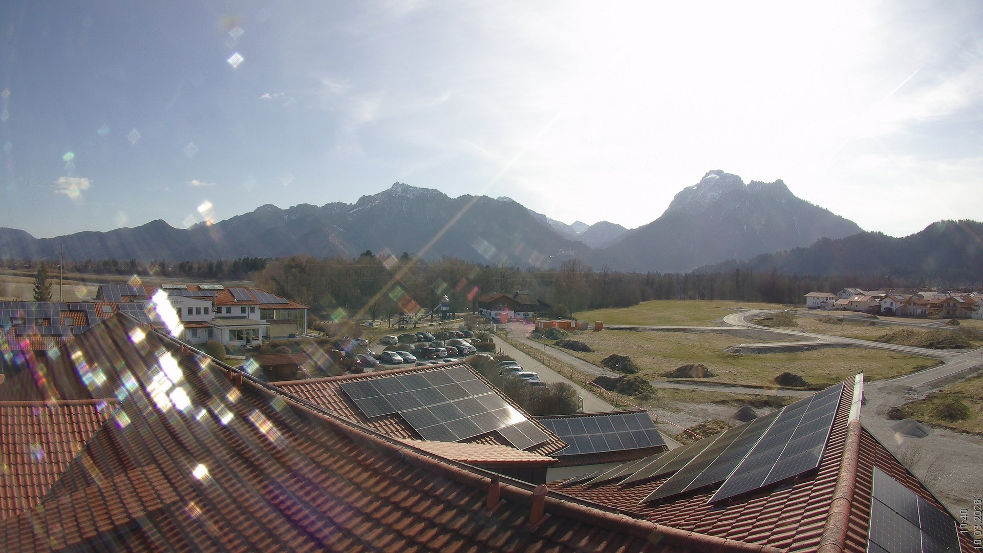 Archived image Webcam View from the Hotel Sommer (Allgäu)