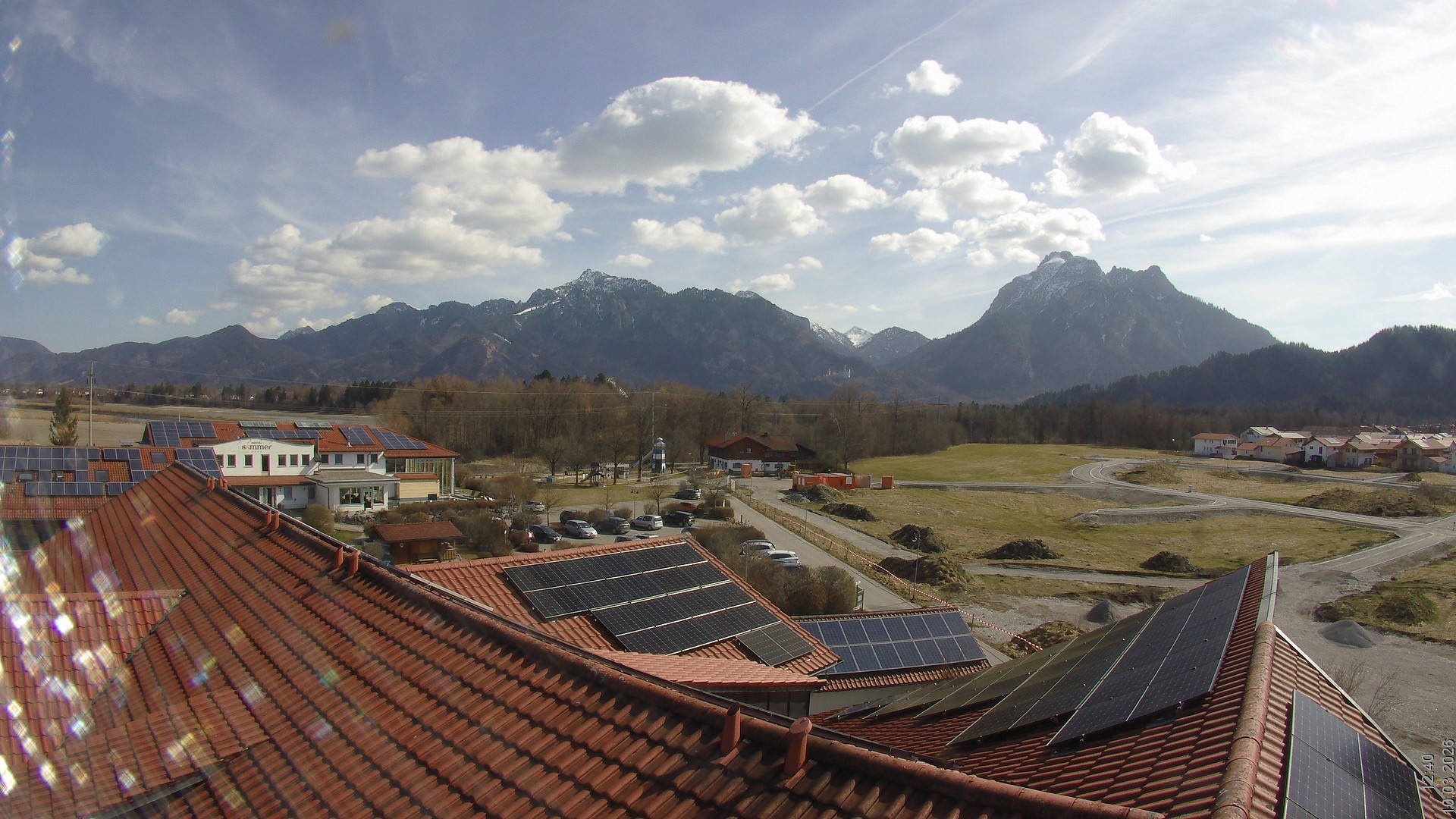 Archived image Webcam View from the Hotel Sommer (Allgäu)