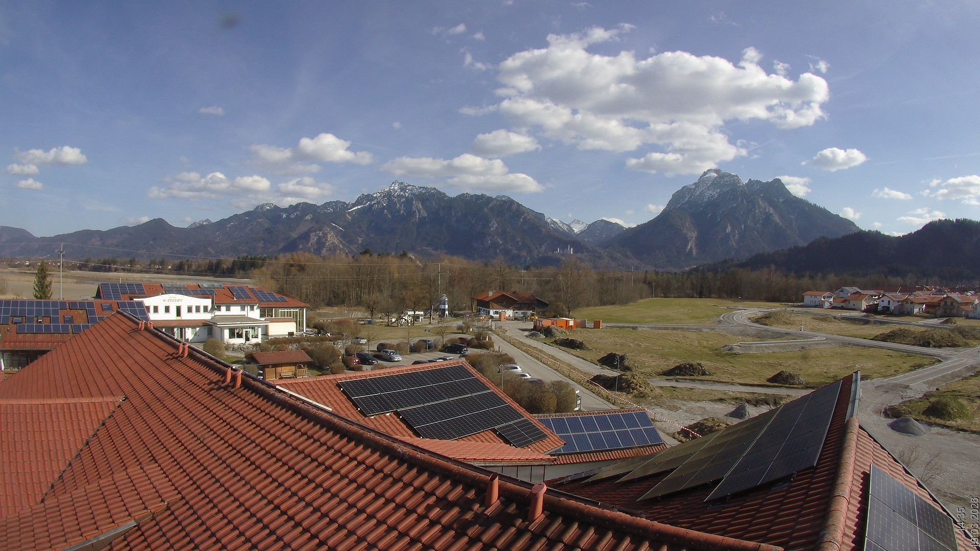 Archived image Webcam View from the Hotel Sommer (Allgäu)