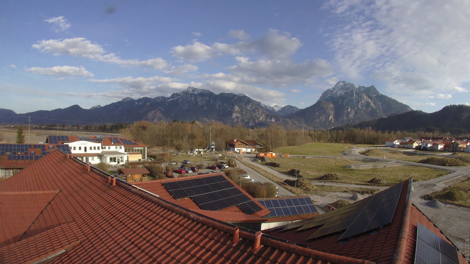 Archived image Webcam View from the Hotel Sommer (Allgäu)