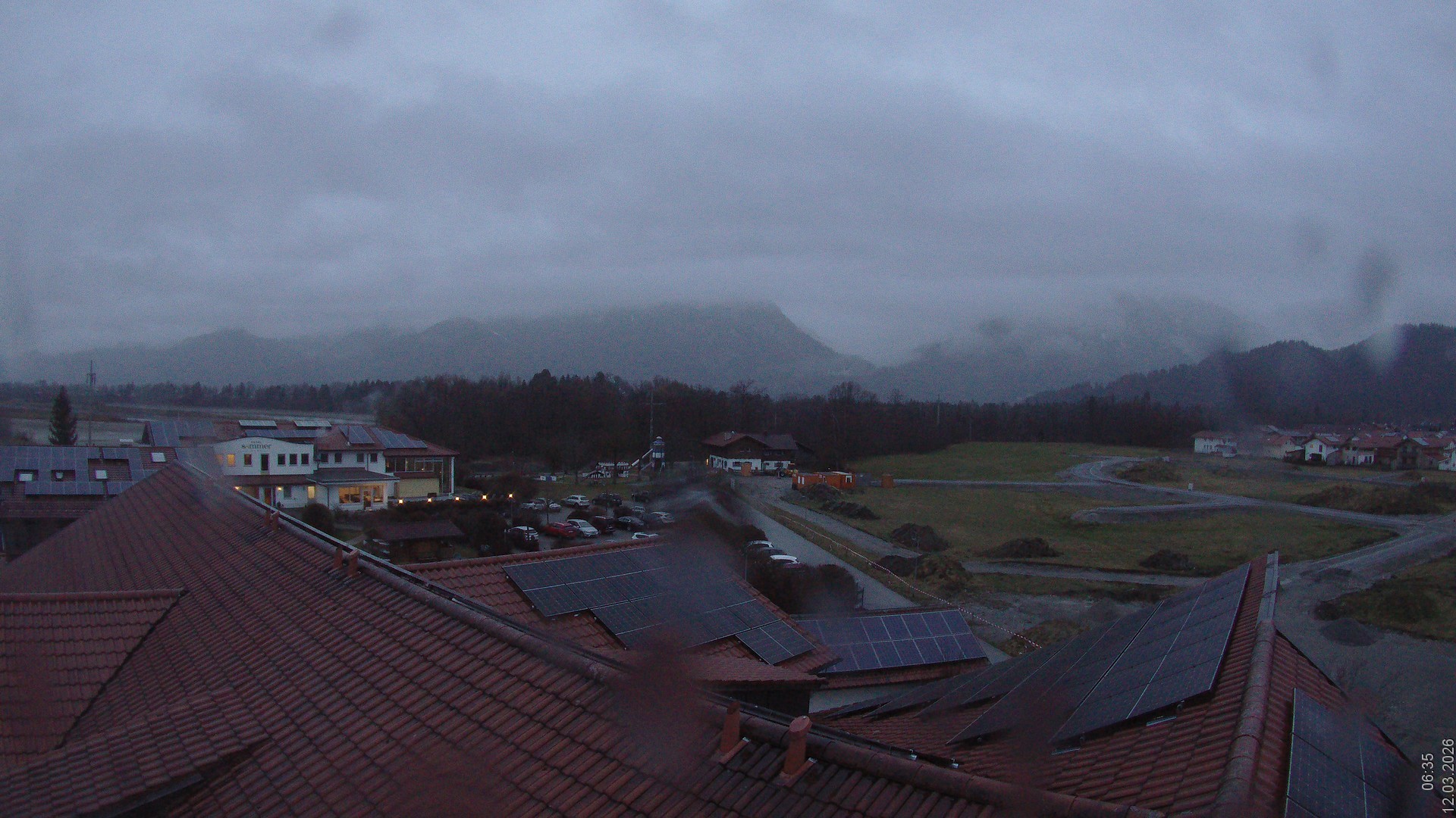 Archived image Webcam View from the Hotel Sommer (Allgäu)