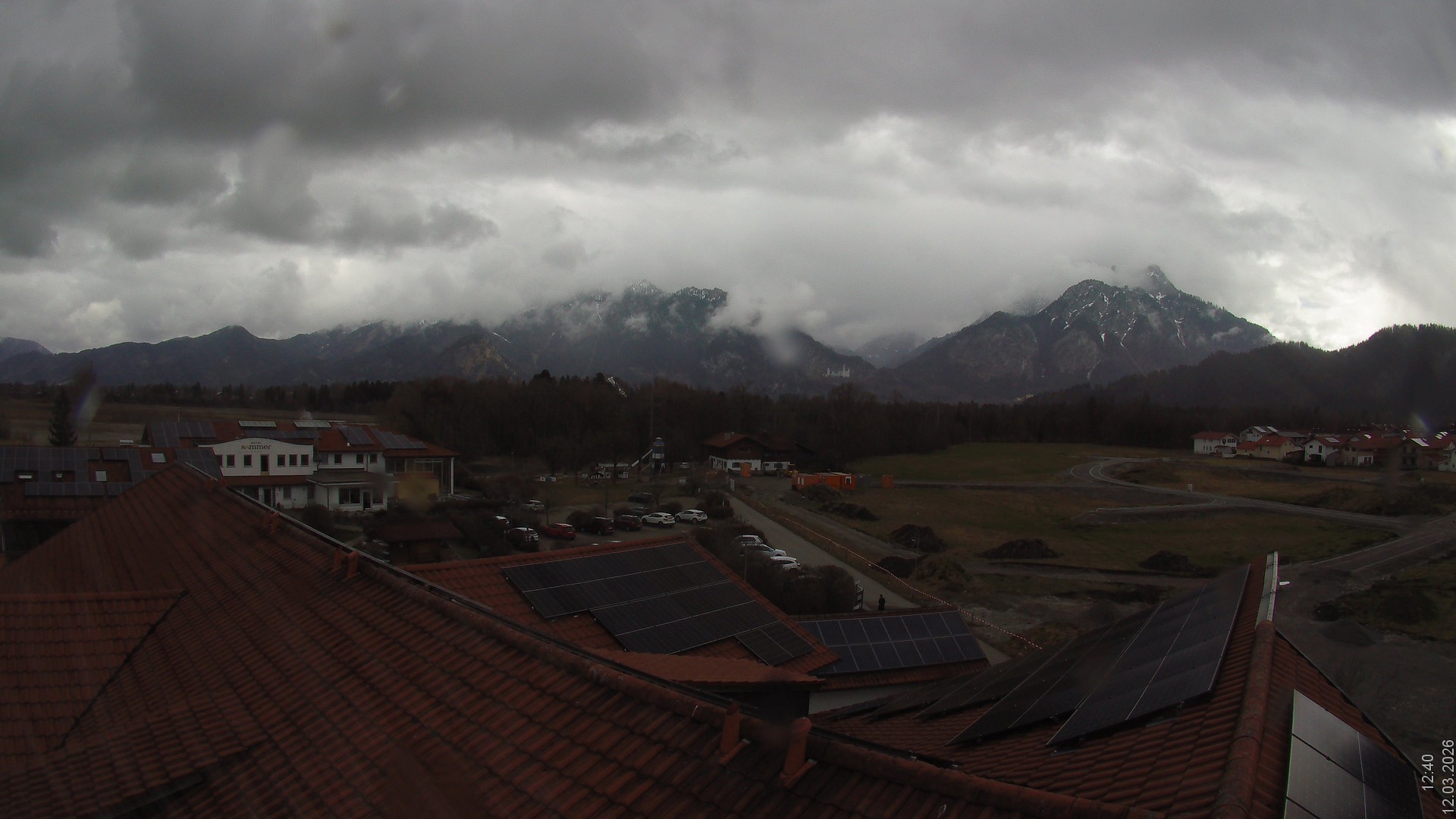 Archiv Foto Webcam Füssen: Ausblick vom Hotel Sommer