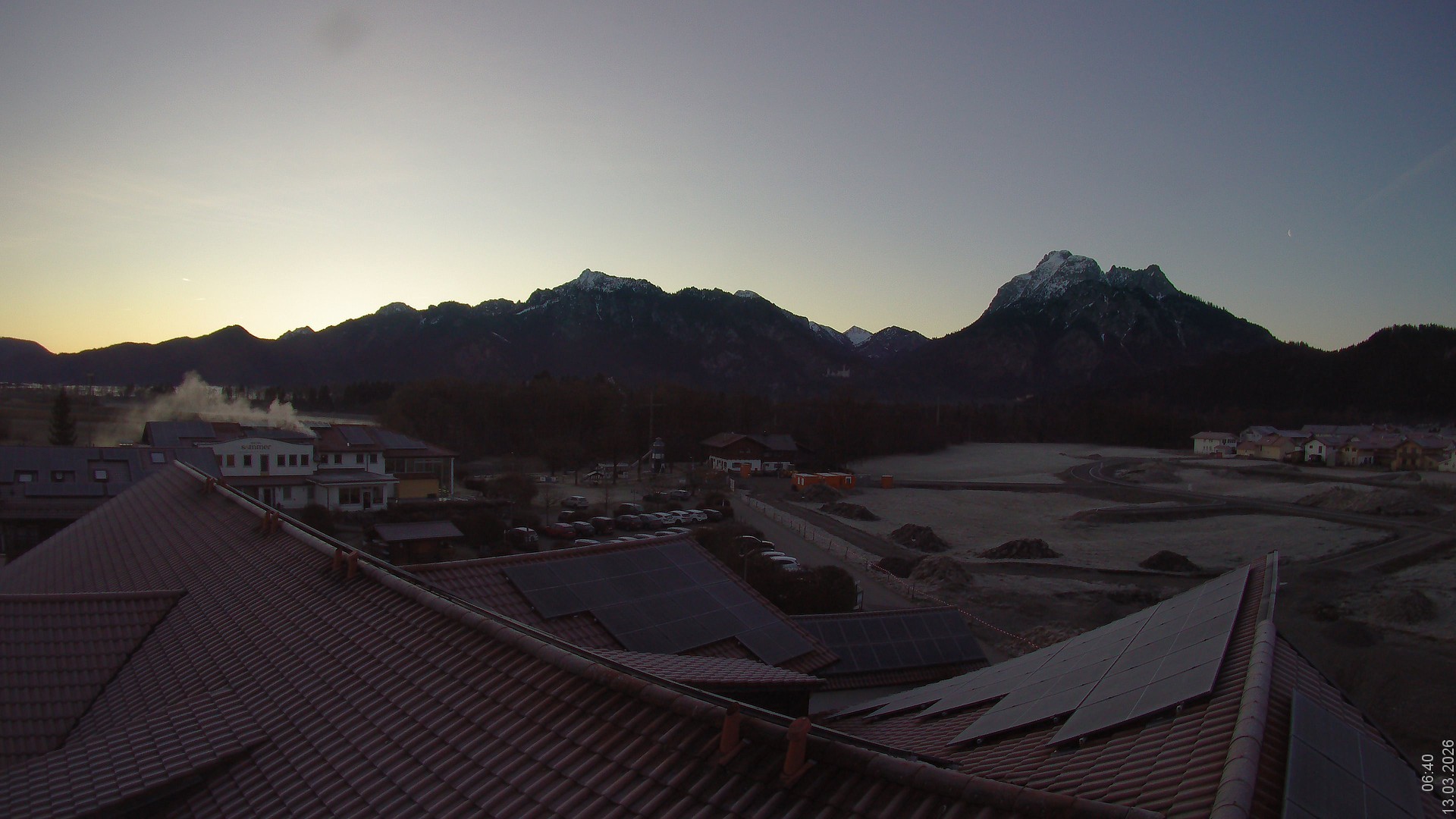 Archiv Foto Webcam Füssen: Ausblick vom Hotel Sommer