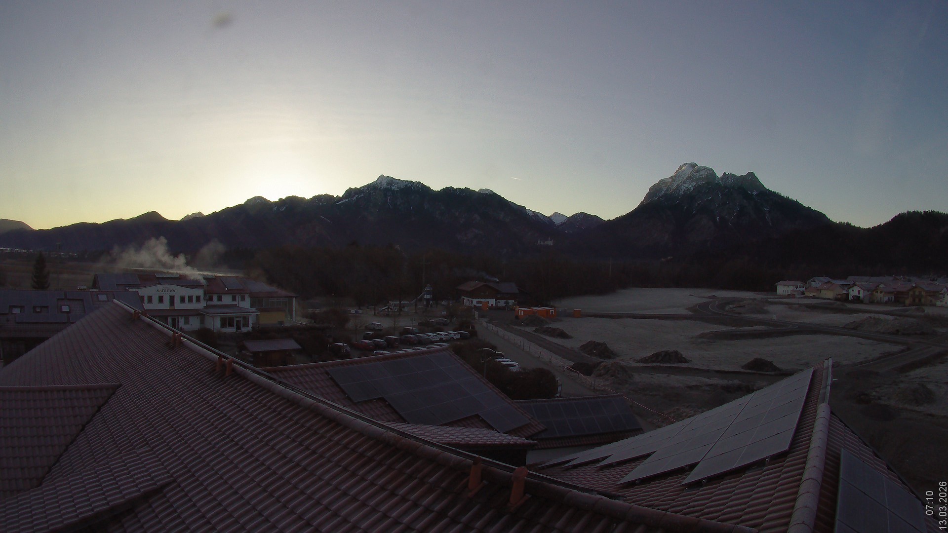 Archiv Foto Webcam Füssen: Ausblick vom Hotel Sommer