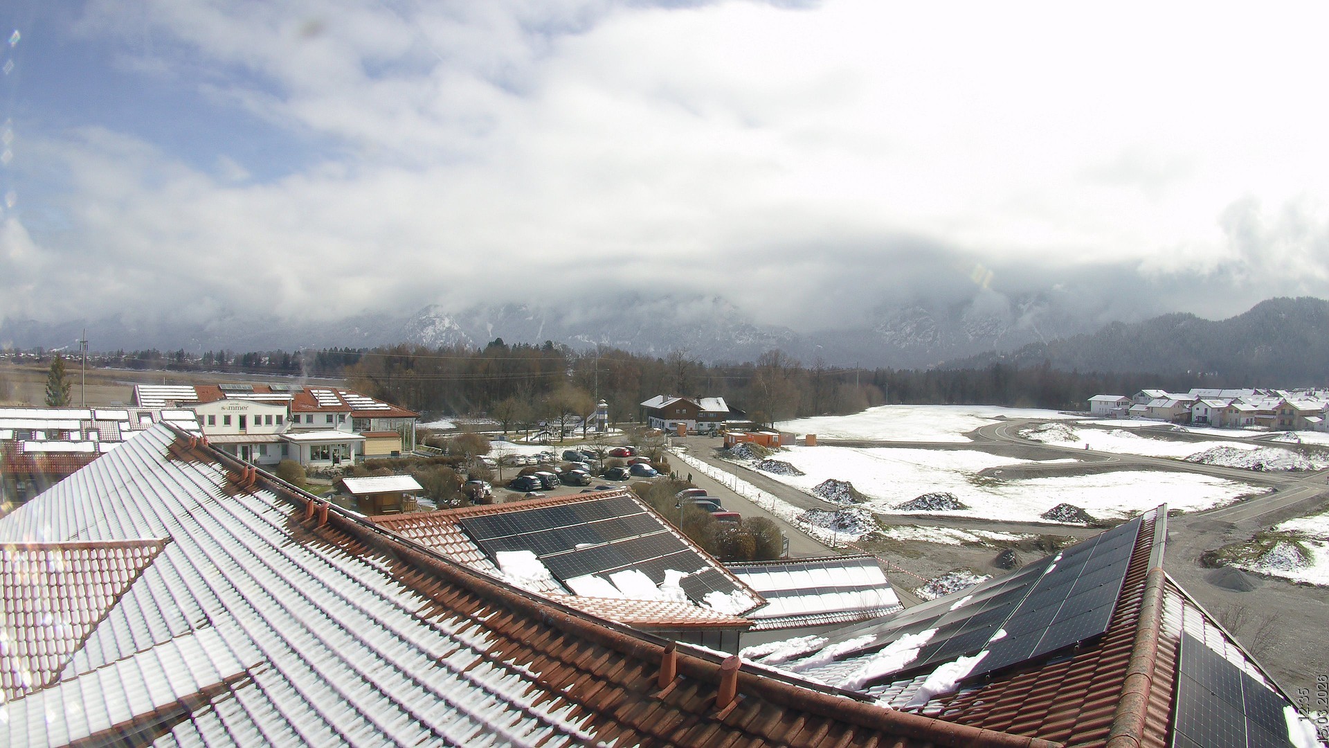Archiv Foto Webcam Füssen: Ausblick vom Hotel Sommer