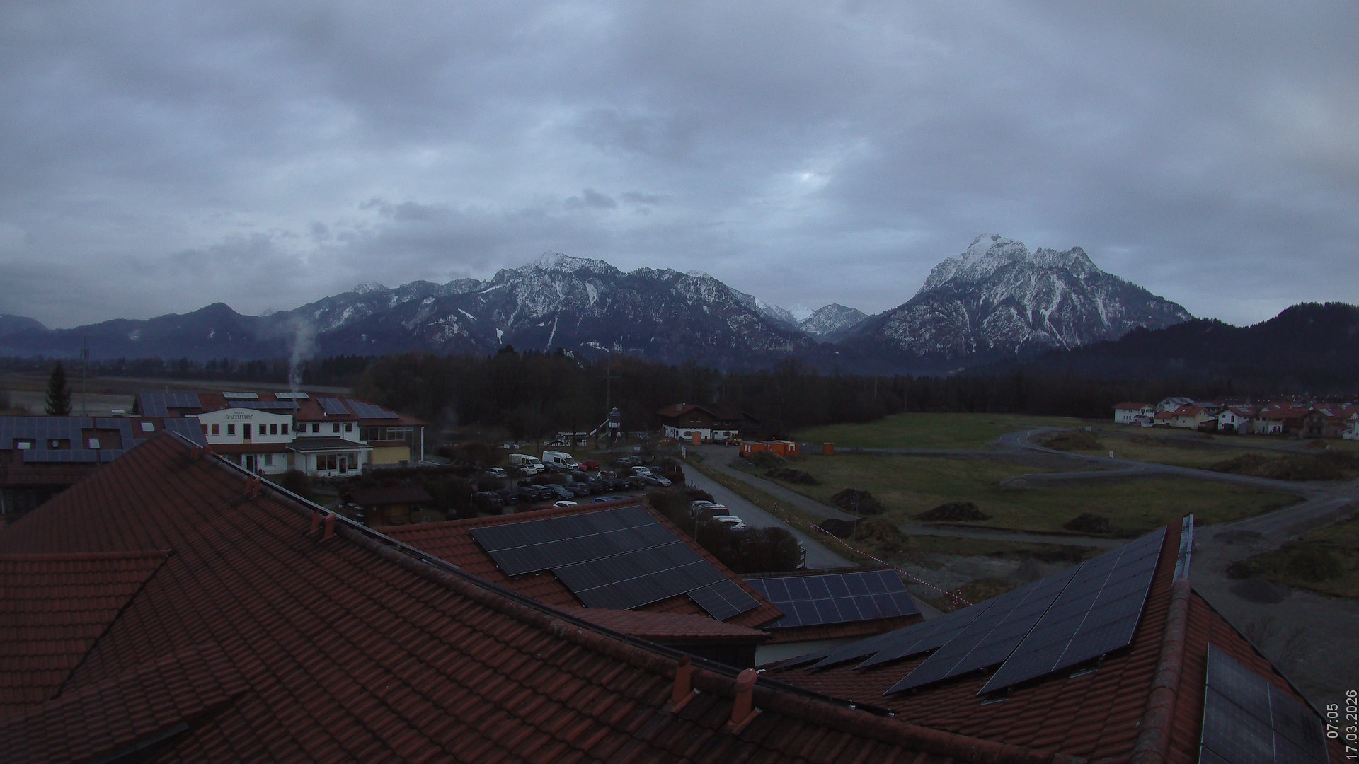 Archiv Foto Webcam Füssen: Ausblick vom Hotel Sommer
