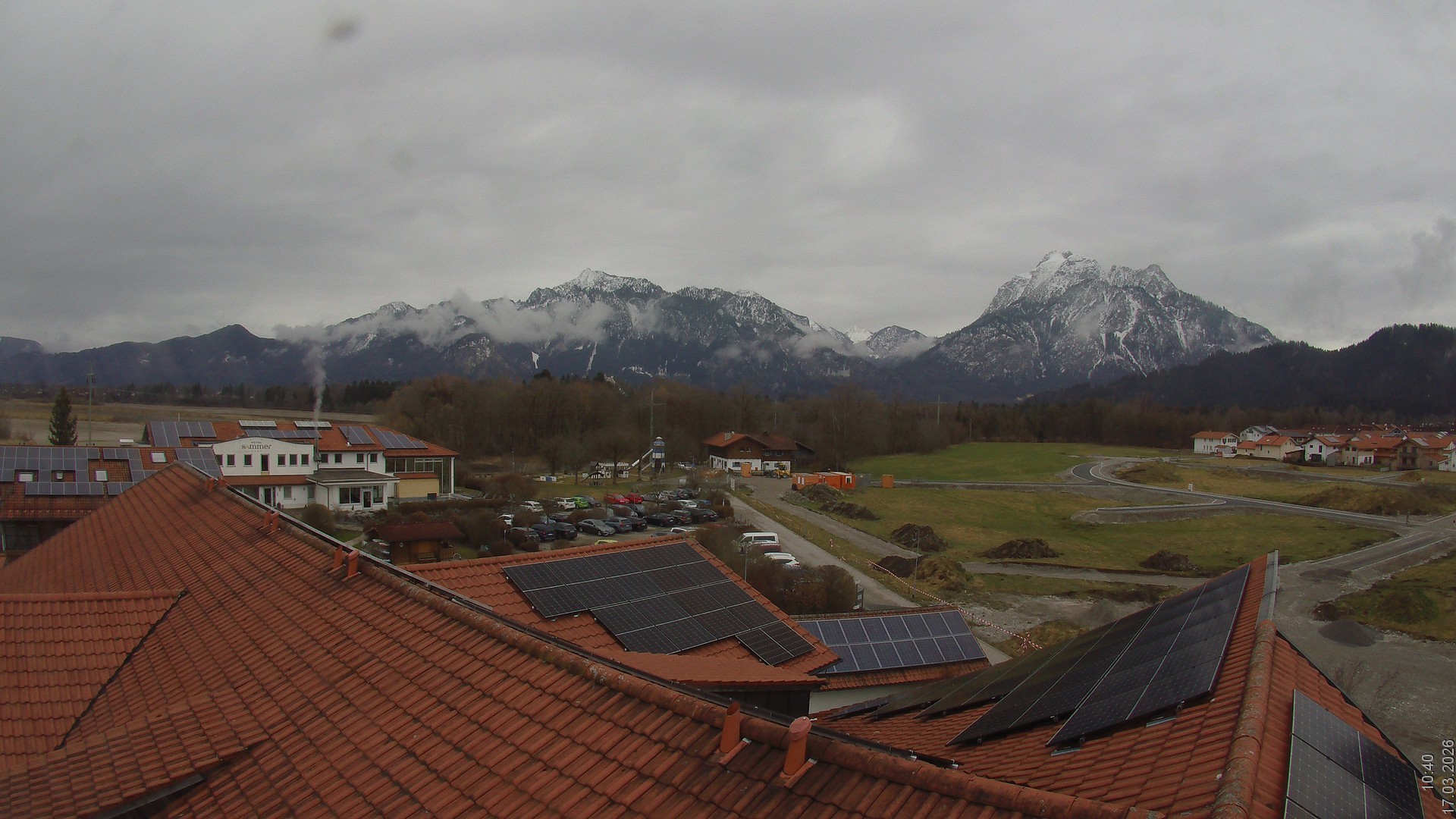 Archiv Foto Webcam Füssen: Ausblick vom Hotel Sommer