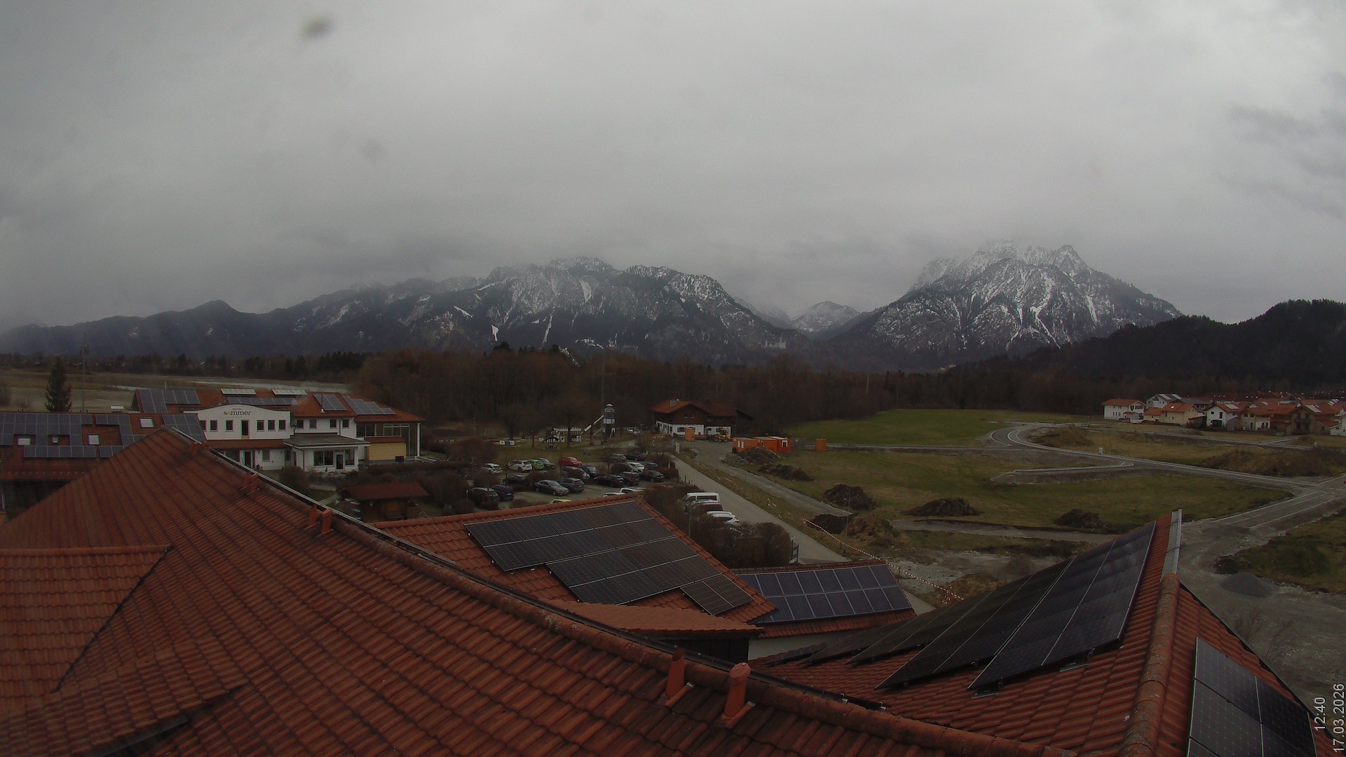 Archiv Foto Webcam Füssen: Ausblick vom Hotel Sommer