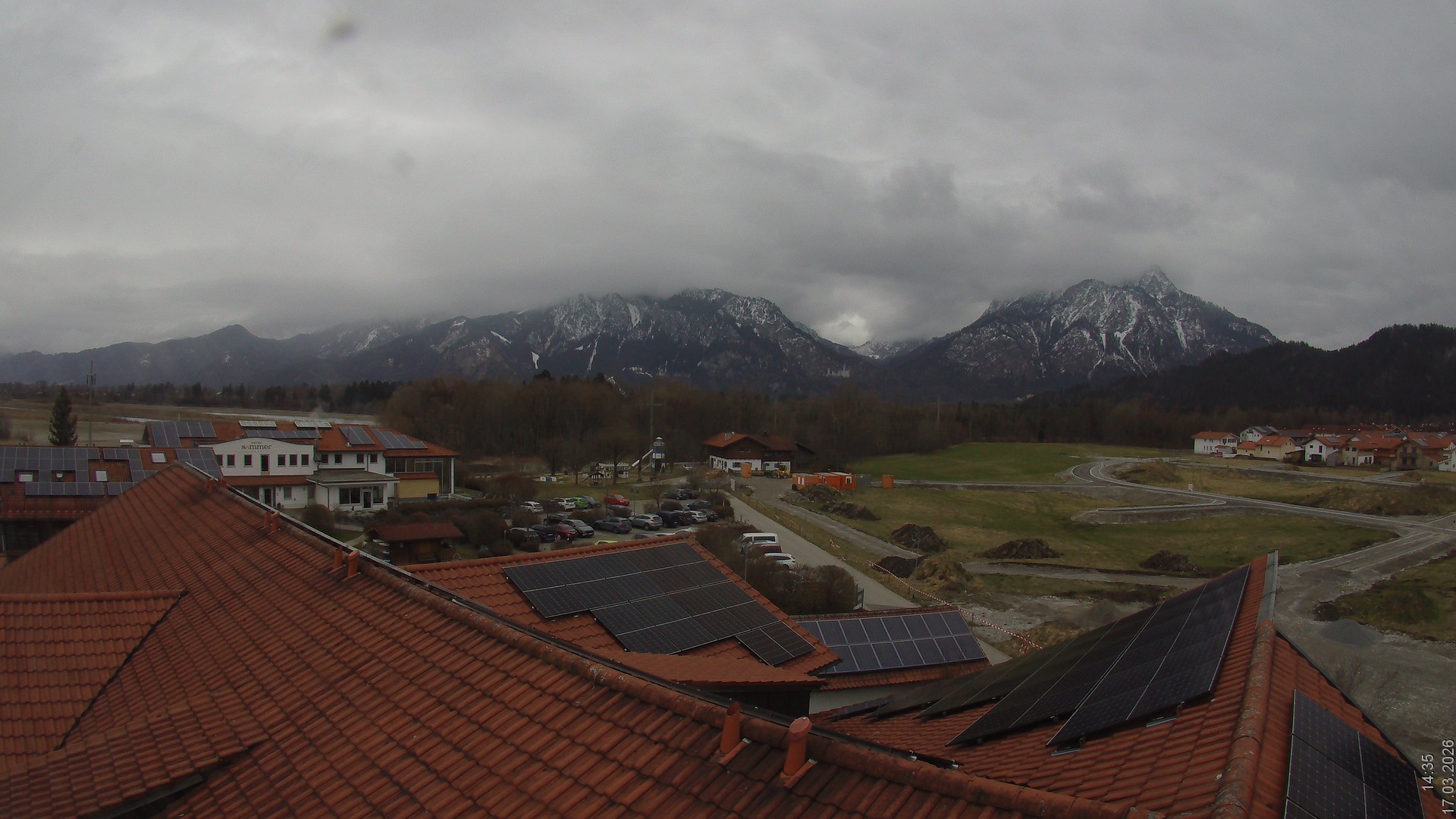 Archiv Foto Webcam Füssen: Ausblick vom Hotel Sommer
