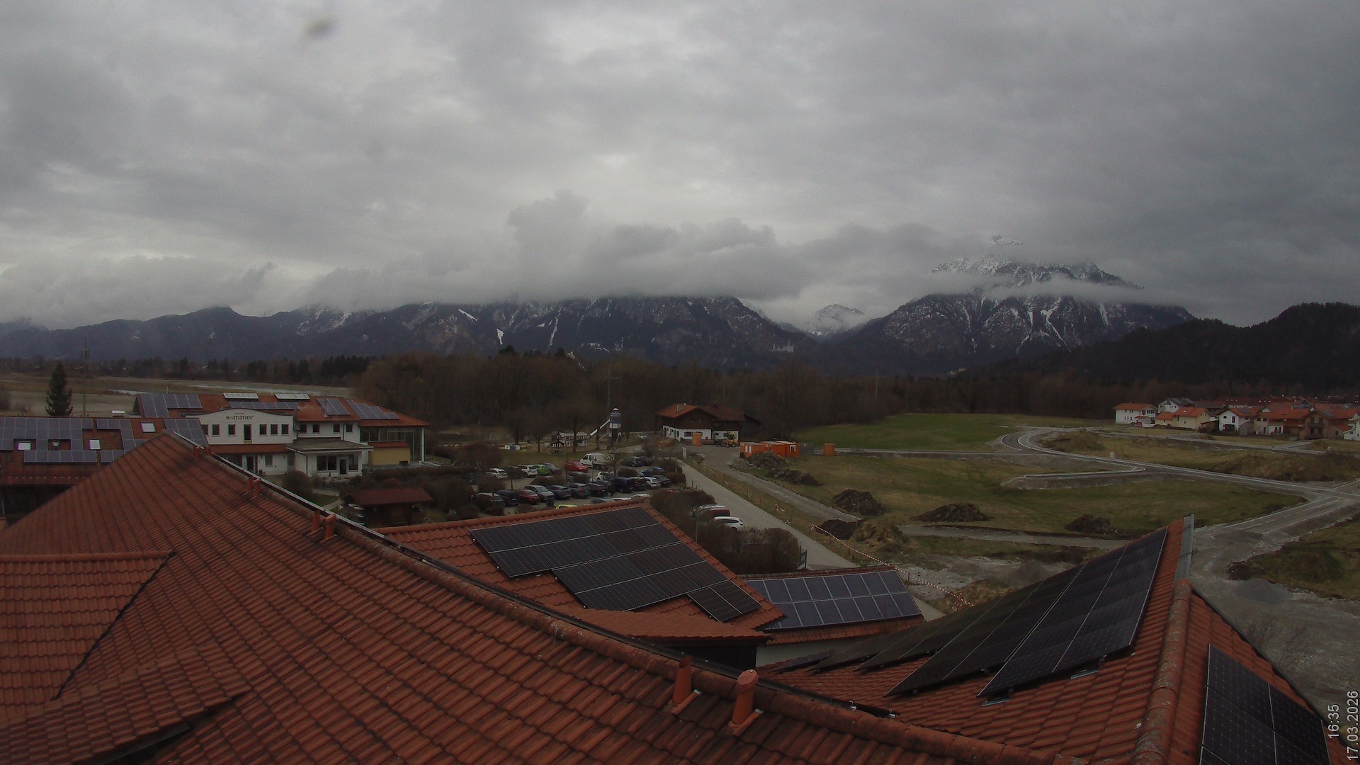 Archived image Webcam View from the Hotel Sommer (Allgäu)