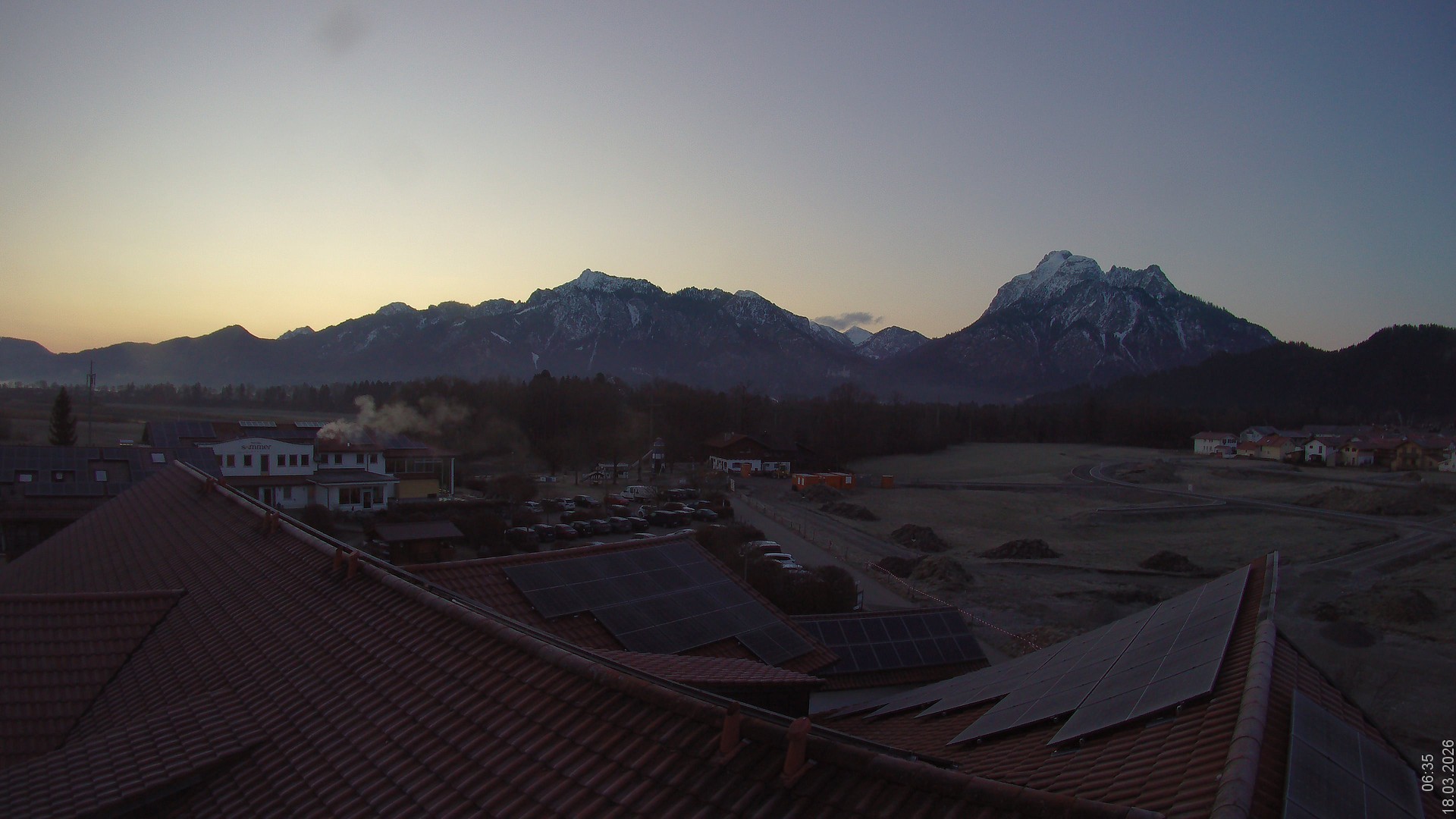 Archiv Foto Webcam Füssen: Ausblick vom Hotel Sommer