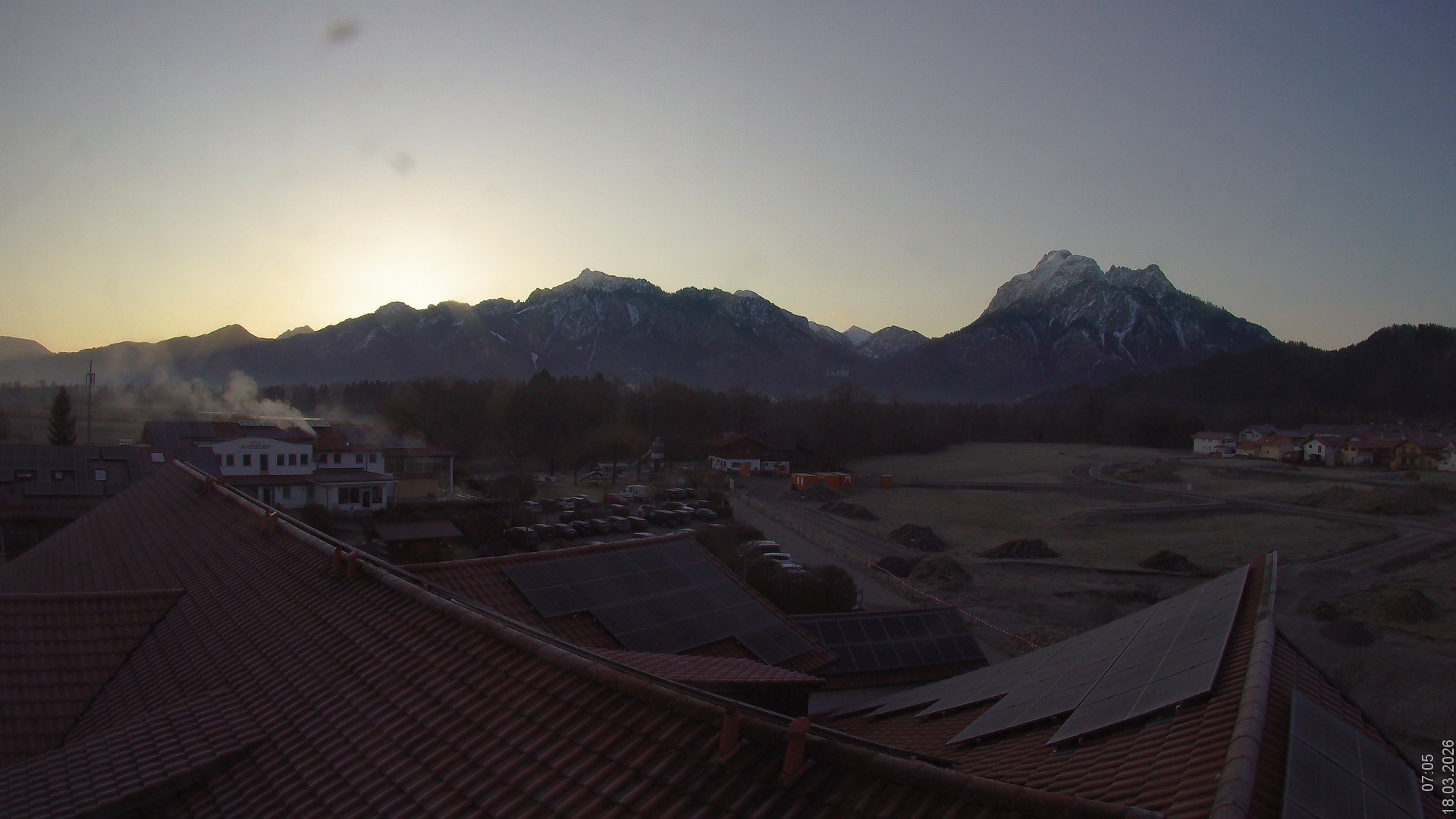 Archiv Foto Webcam Füssen: Ausblick vom Hotel Sommer