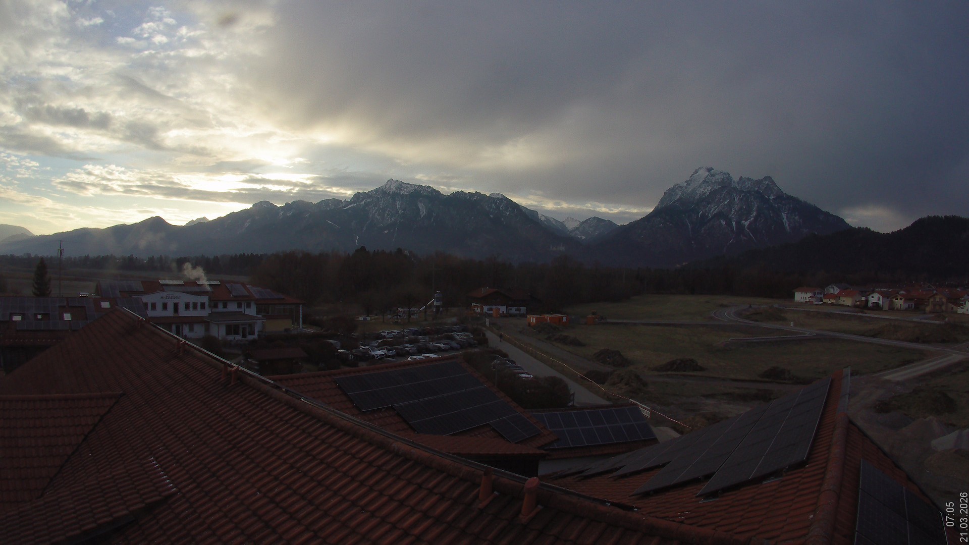 Archived image Webcam View from the Hotel Sommer (Allgäu)