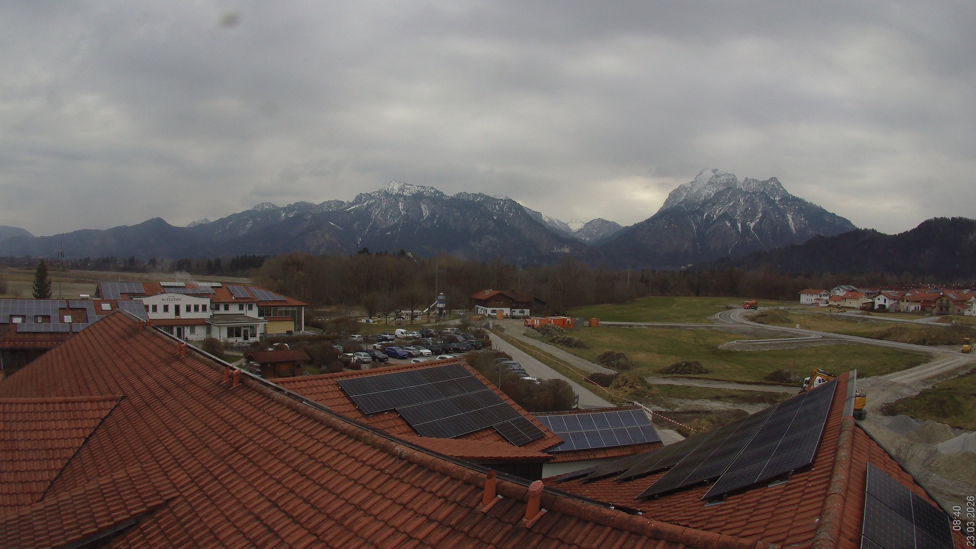 Archiv Foto Webcam Füssen: Ausblick vom Hotel Sommer