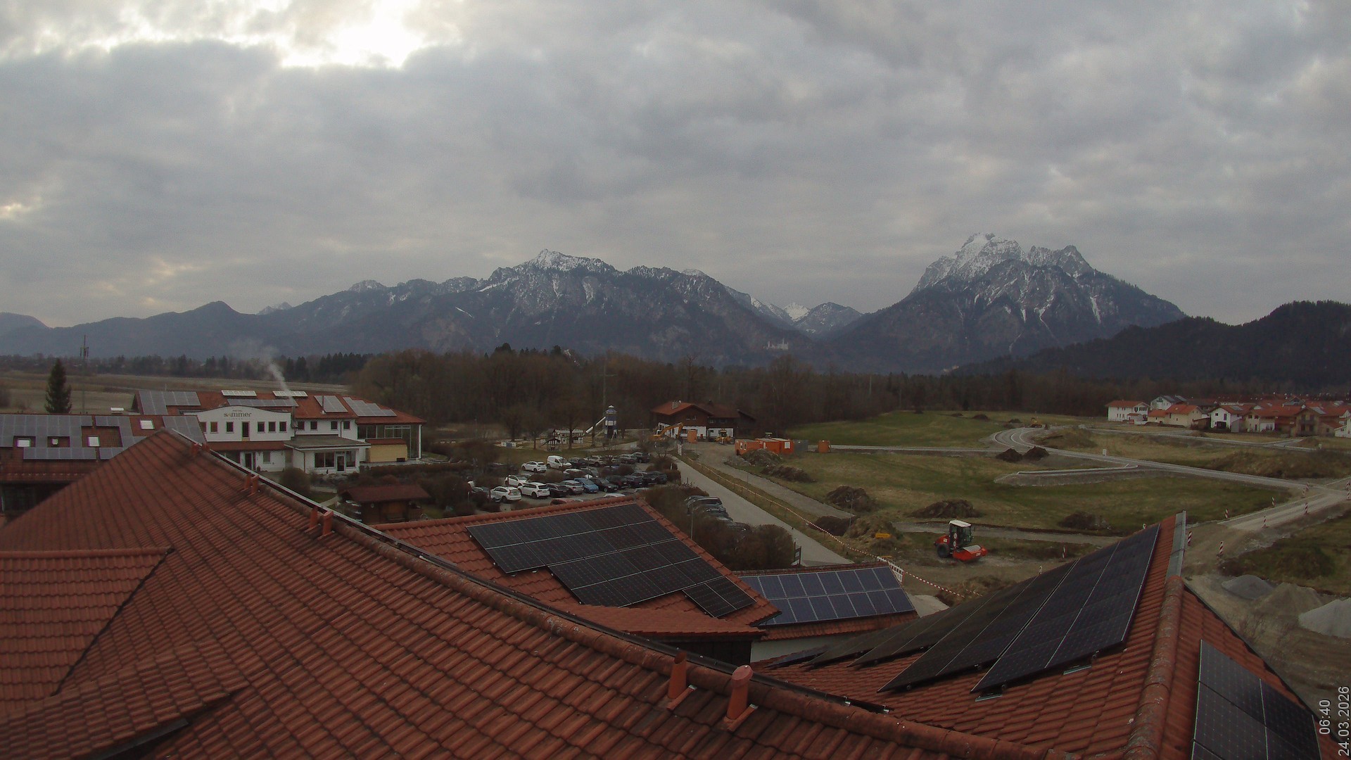 Archiv Foto Webcam Füssen: Ausblick vom Hotel Sommer