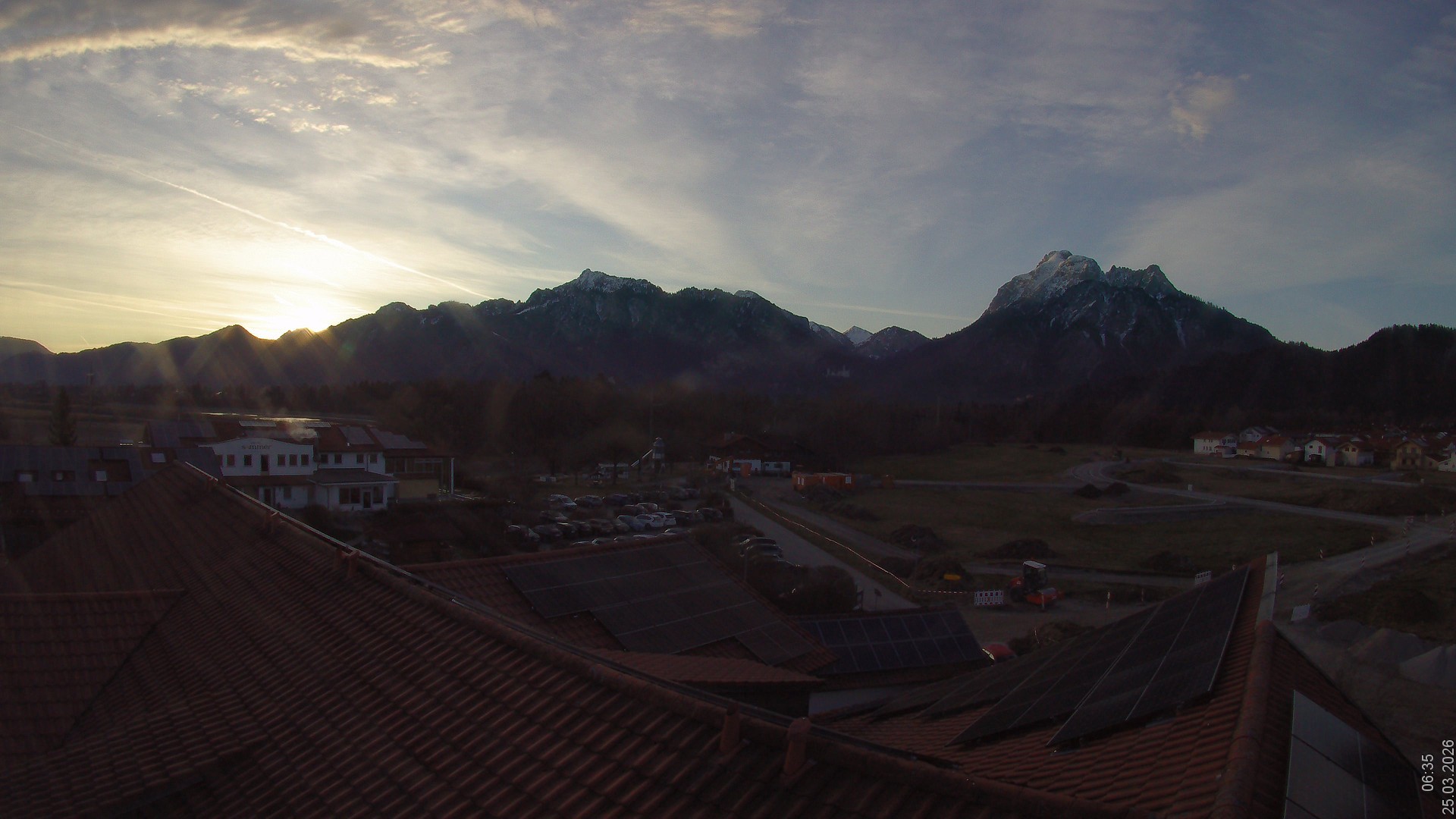 Archiv Foto Webcam Füssen: Ausblick vom Hotel Sommer