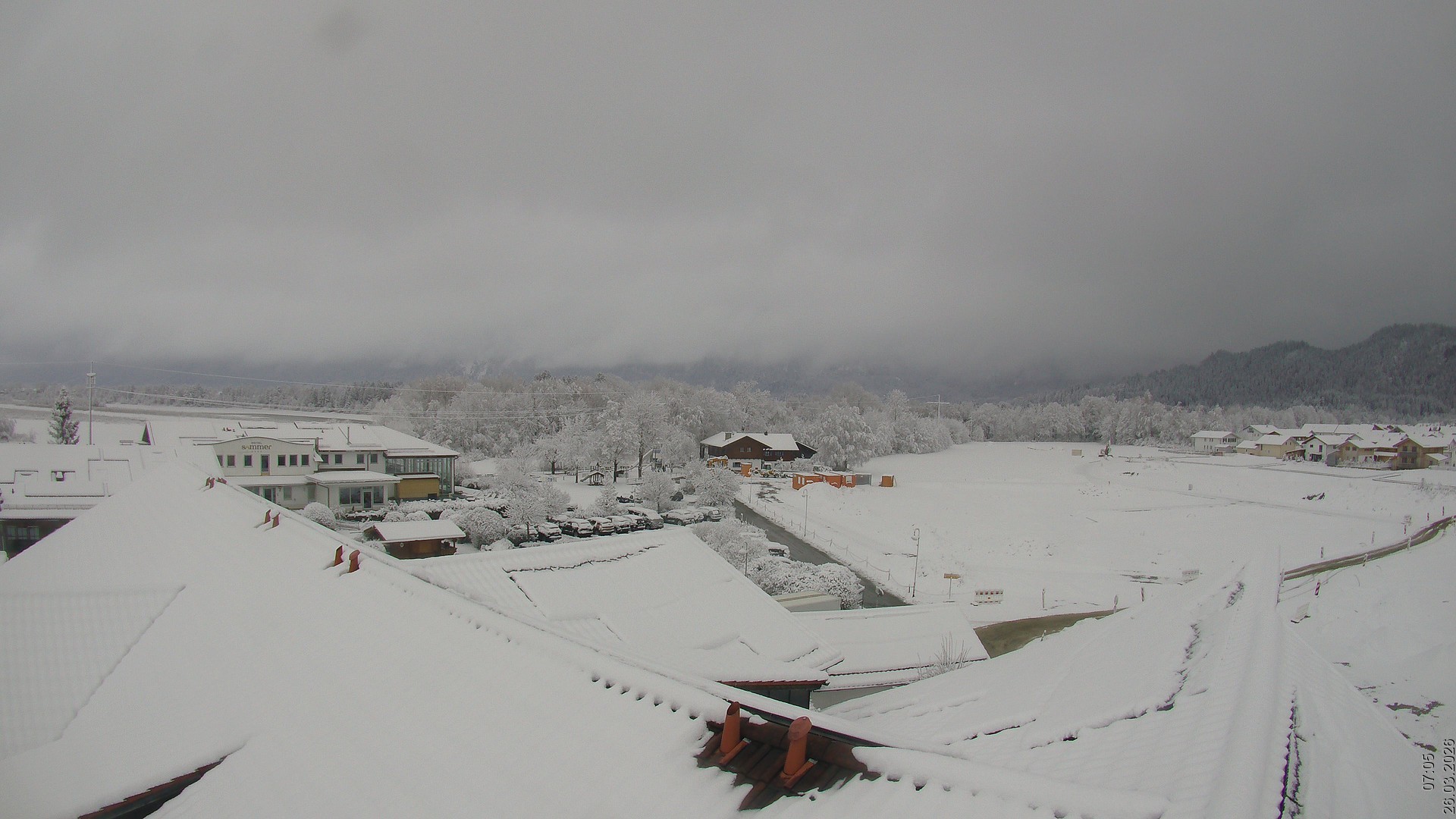 Archiv Foto Webcam Füssen: Ausblick vom Hotel Sommer