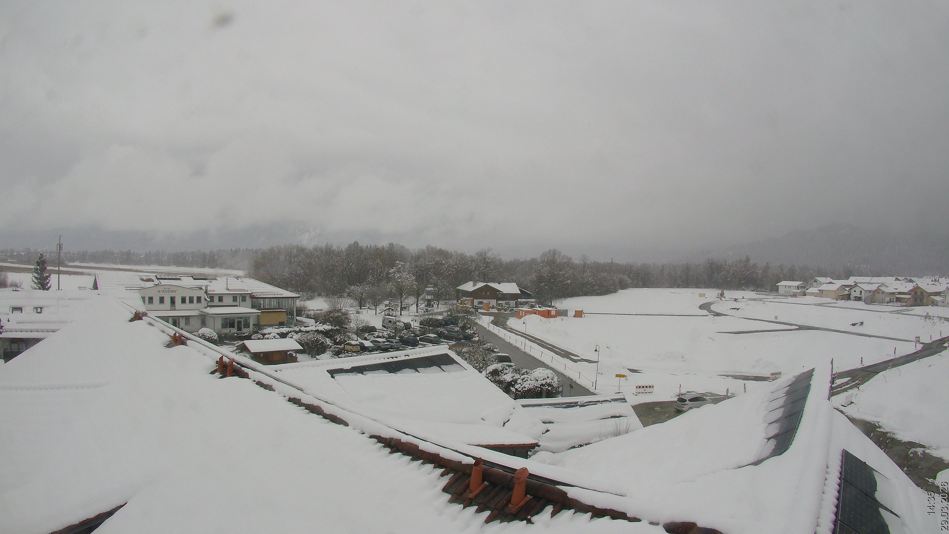 Archived image Webcam View from the Hotel Sommer (Allgäu)