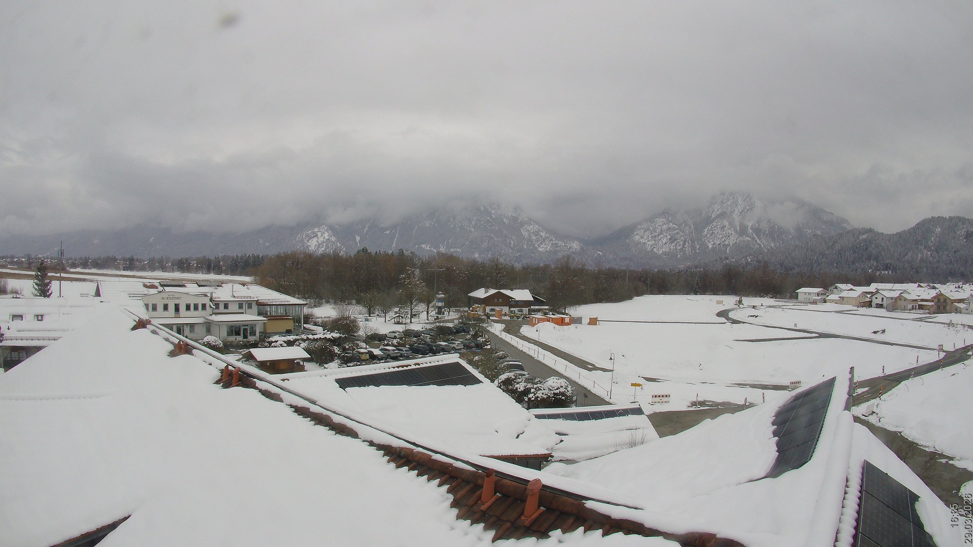Archived image Webcam View from the Hotel Sommer (Allgäu)