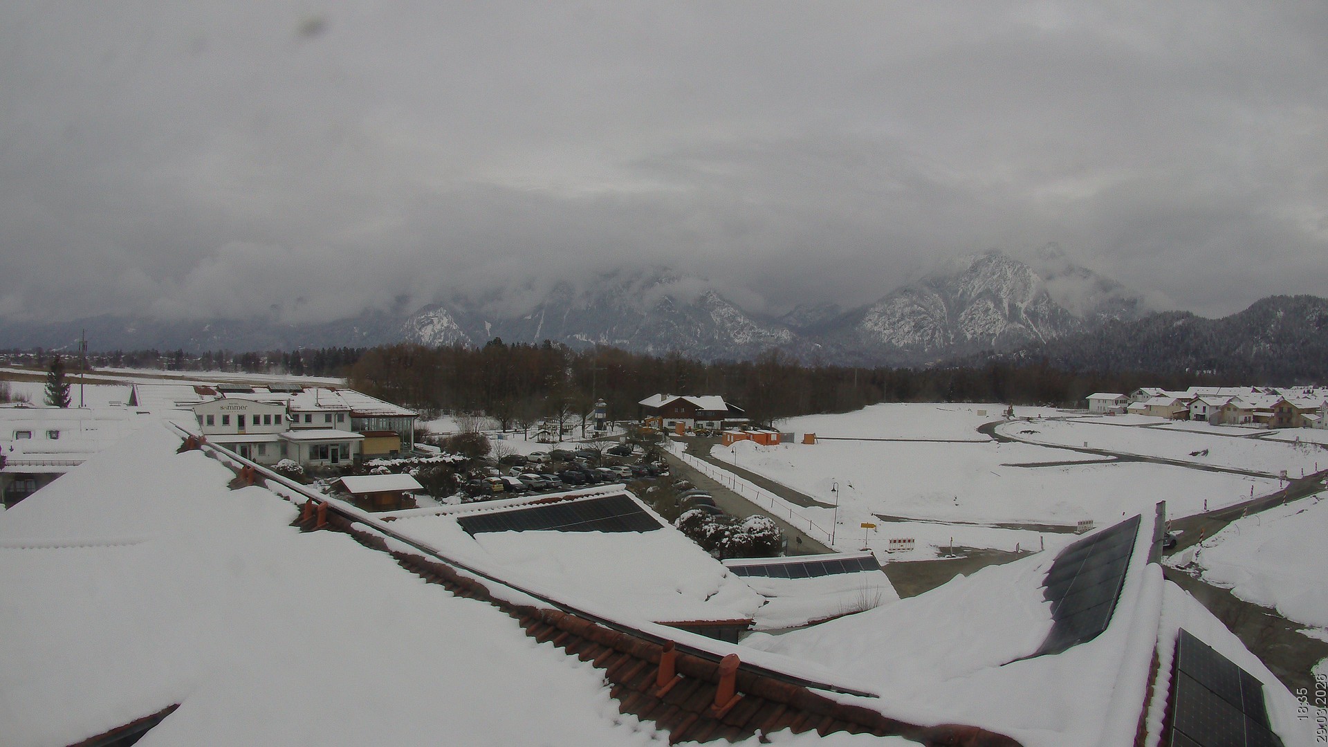 Archived image Webcam View from the Hotel Sommer (Allgäu)