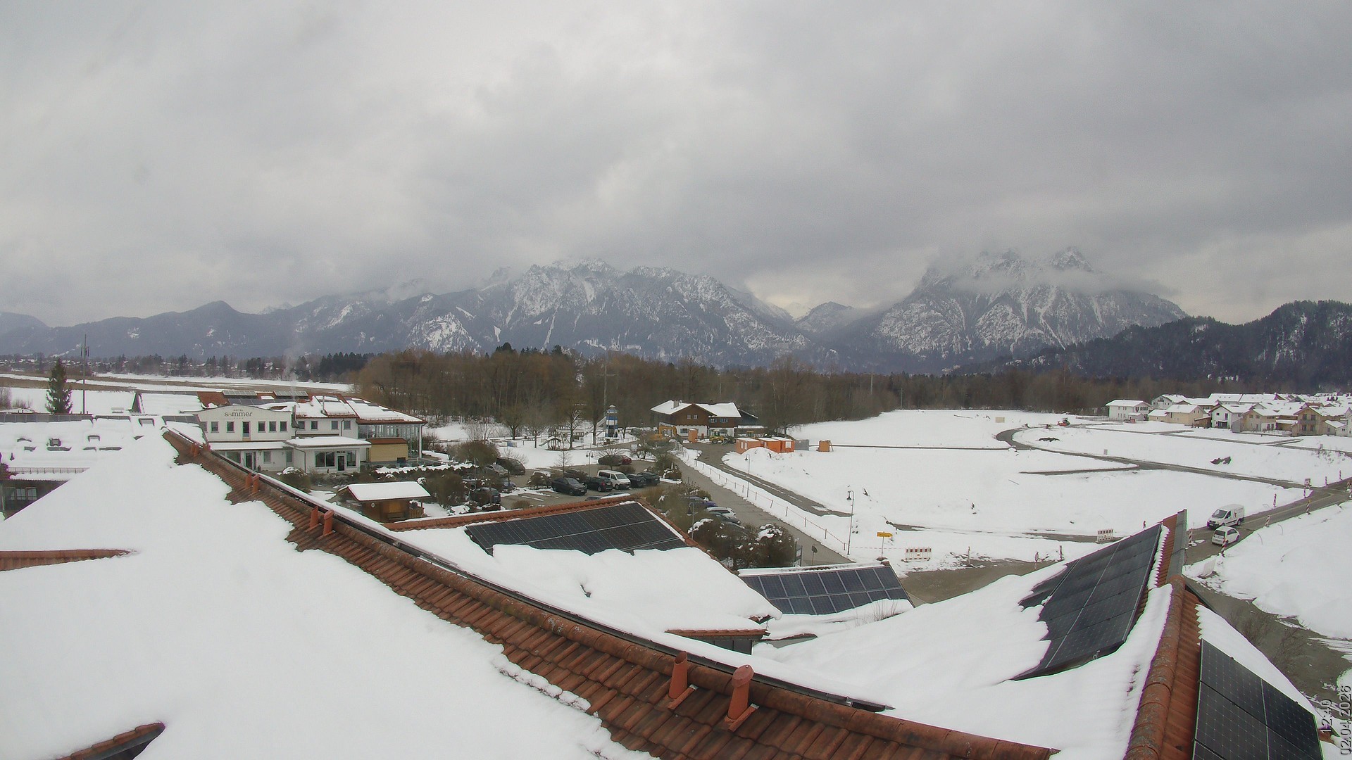 Archiv Foto Webcam Füssen: Ausblick vom Hotel Sommer