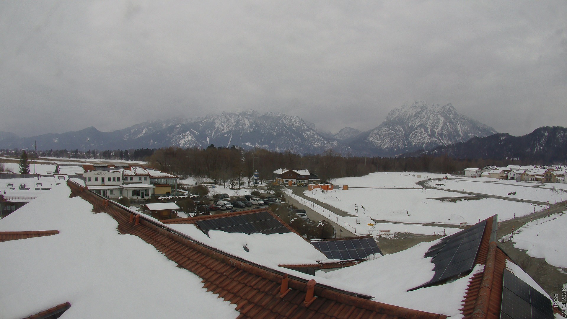 Archiv Foto Webcam Füssen: Ausblick vom Hotel Sommer