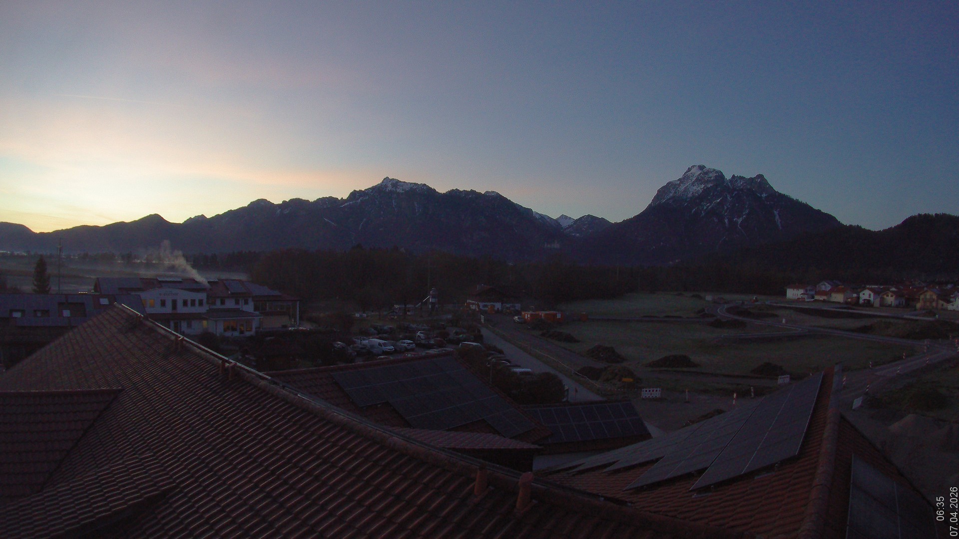 Archiv Foto Webcam Füssen: Ausblick vom Hotel Sommer