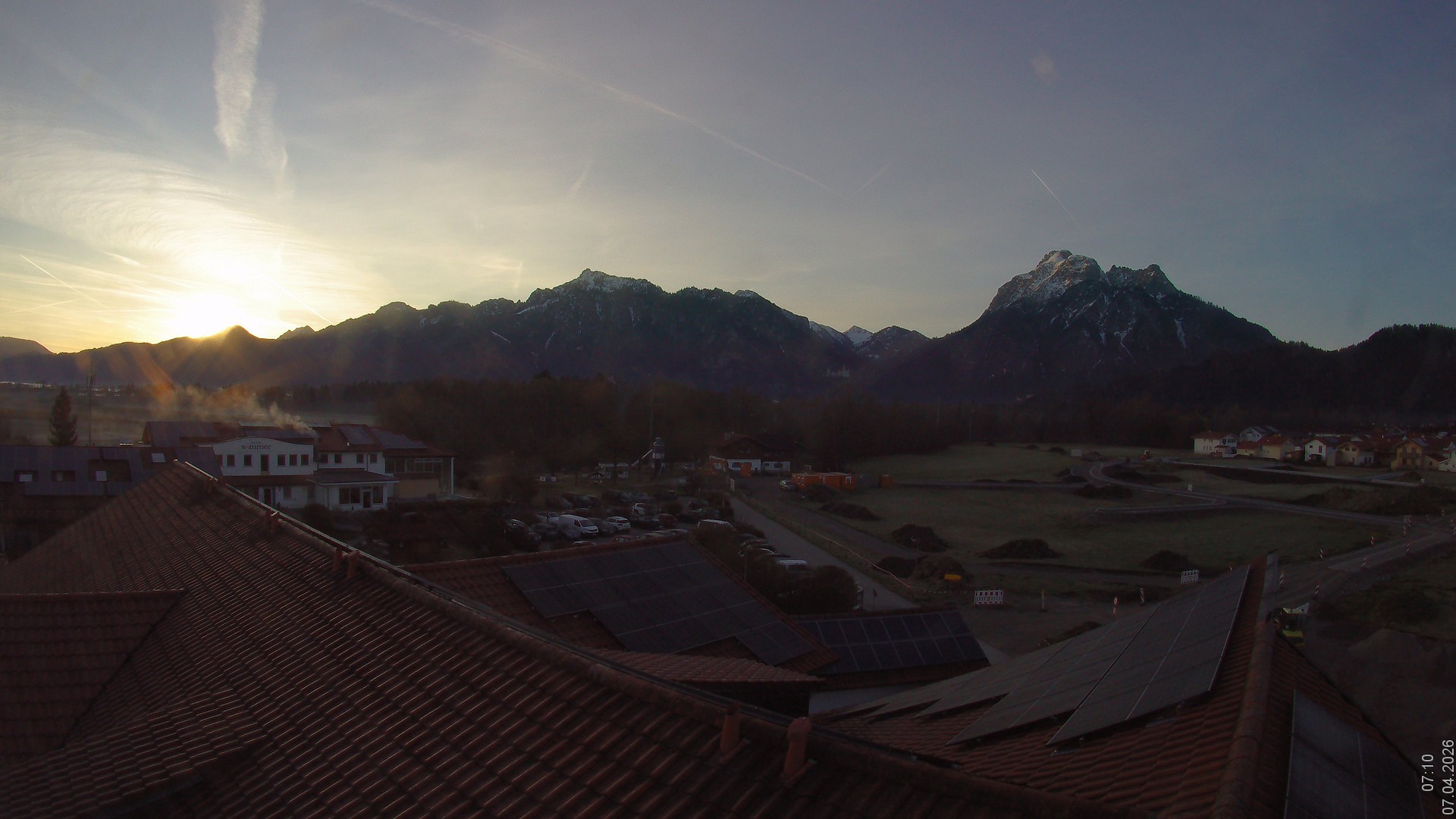 Archiv Foto Webcam Füssen: Ausblick vom Hotel Sommer