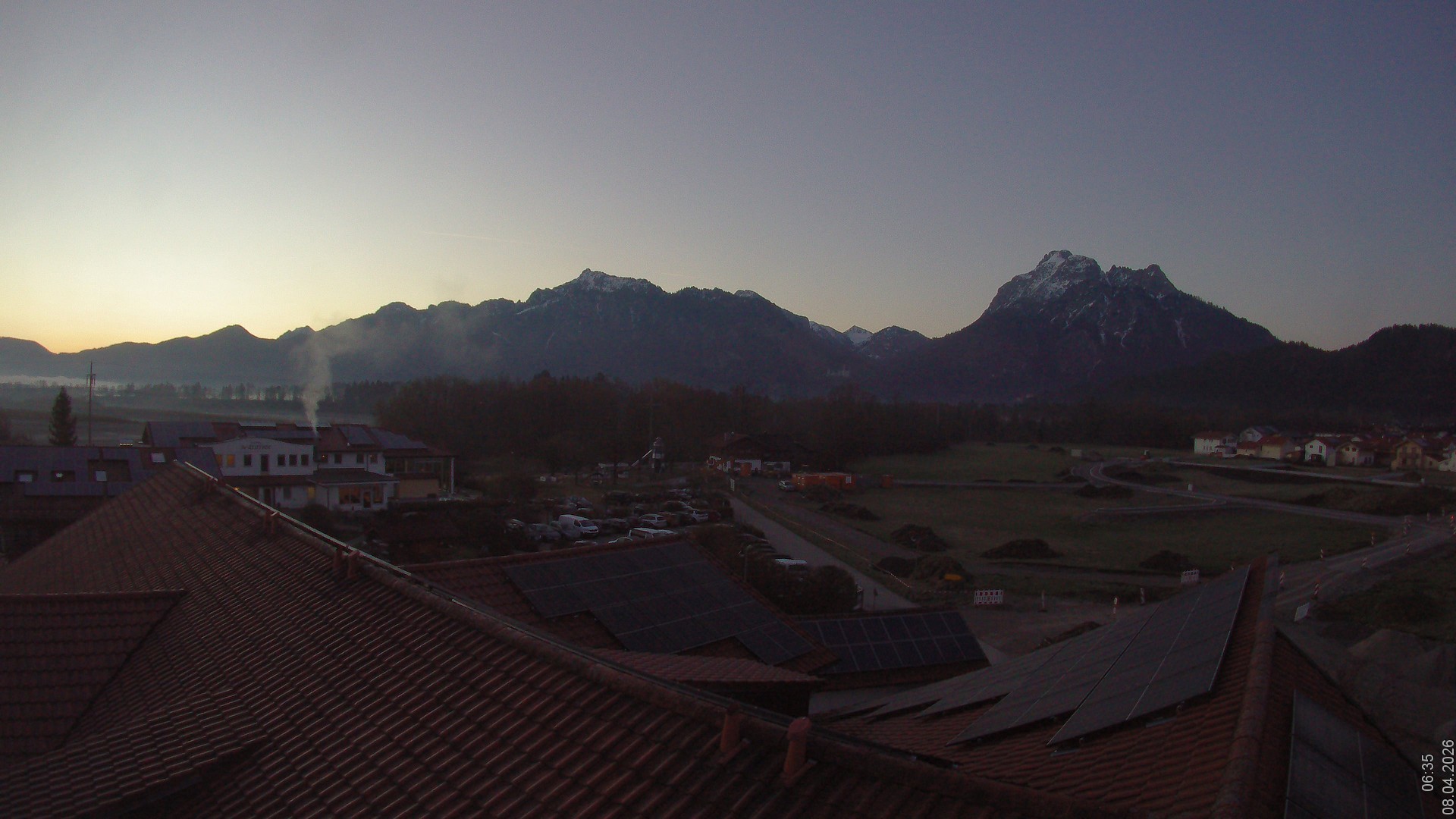 Archiv Foto Webcam Füssen: Ausblick vom Hotel Sommer
