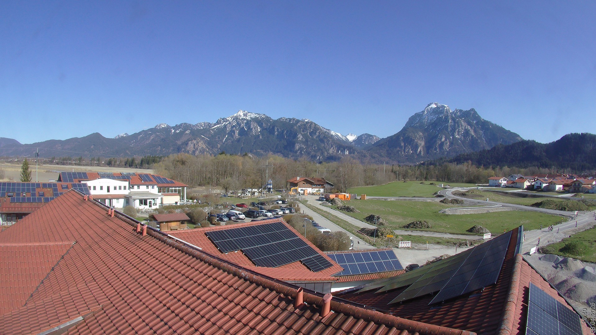 Archiv Foto Webcam Füssen: Ausblick vom Hotel Sommer