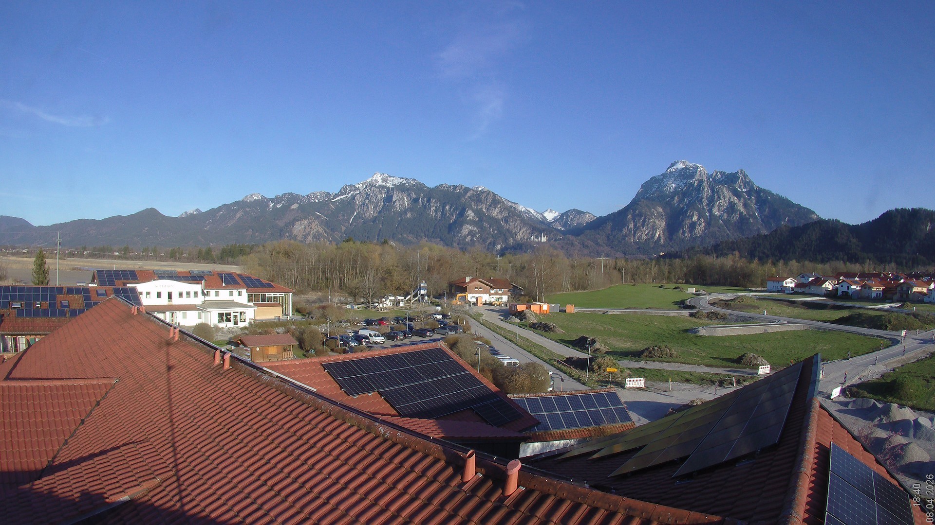 Archiv Foto Webcam Füssen: Ausblick vom Hotel Sommer
