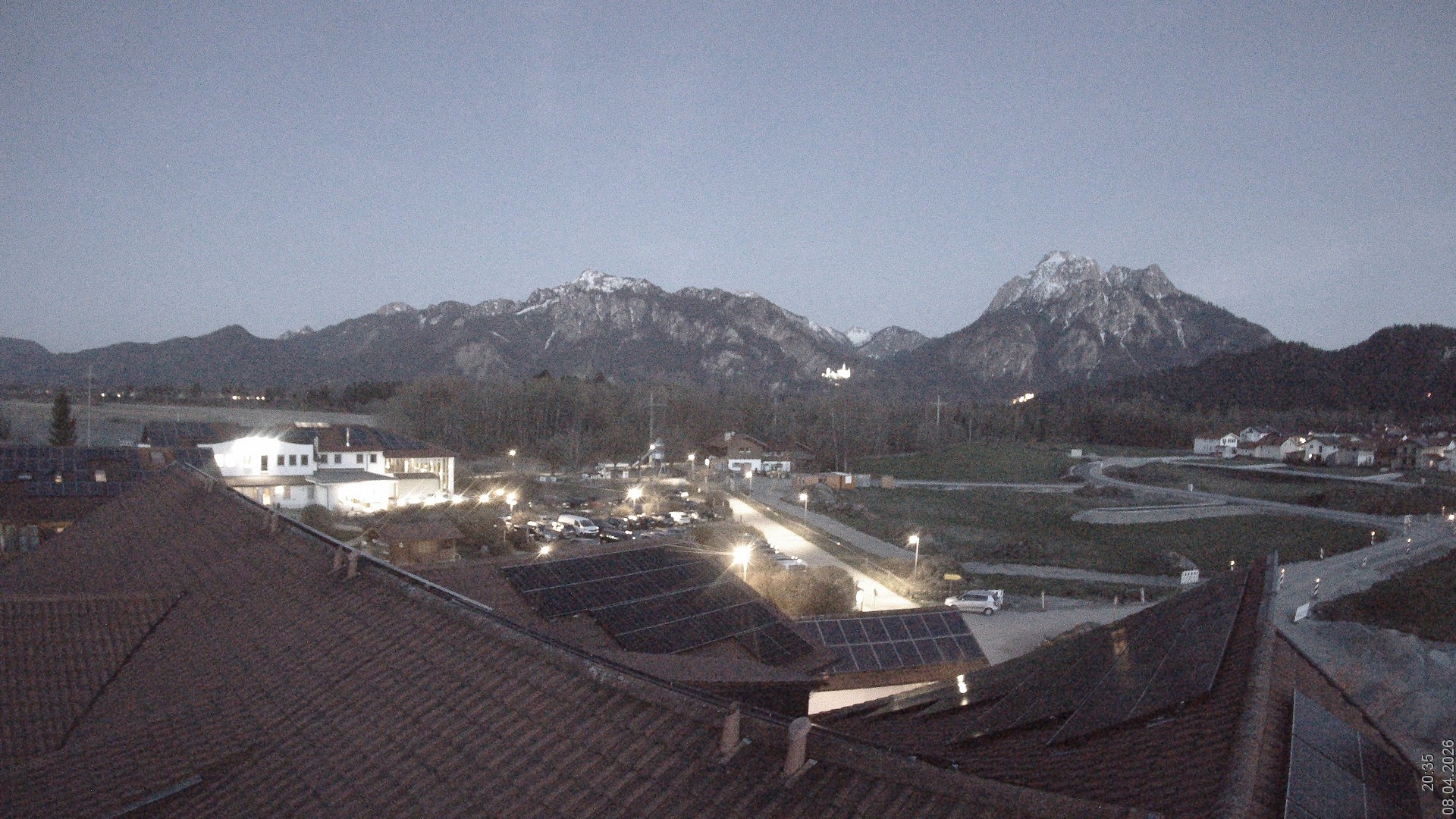 Archiv Foto Webcam Füssen: Ausblick vom Hotel Sommer