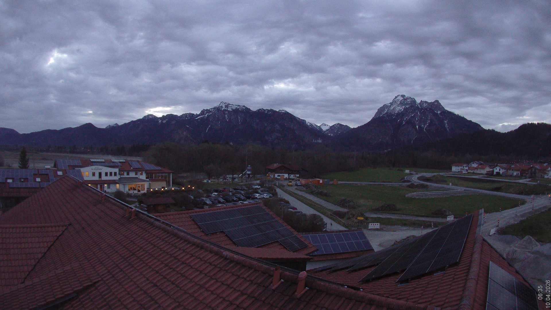 Archiv Foto Webcam Füssen: Ausblick vom Hotel Sommer